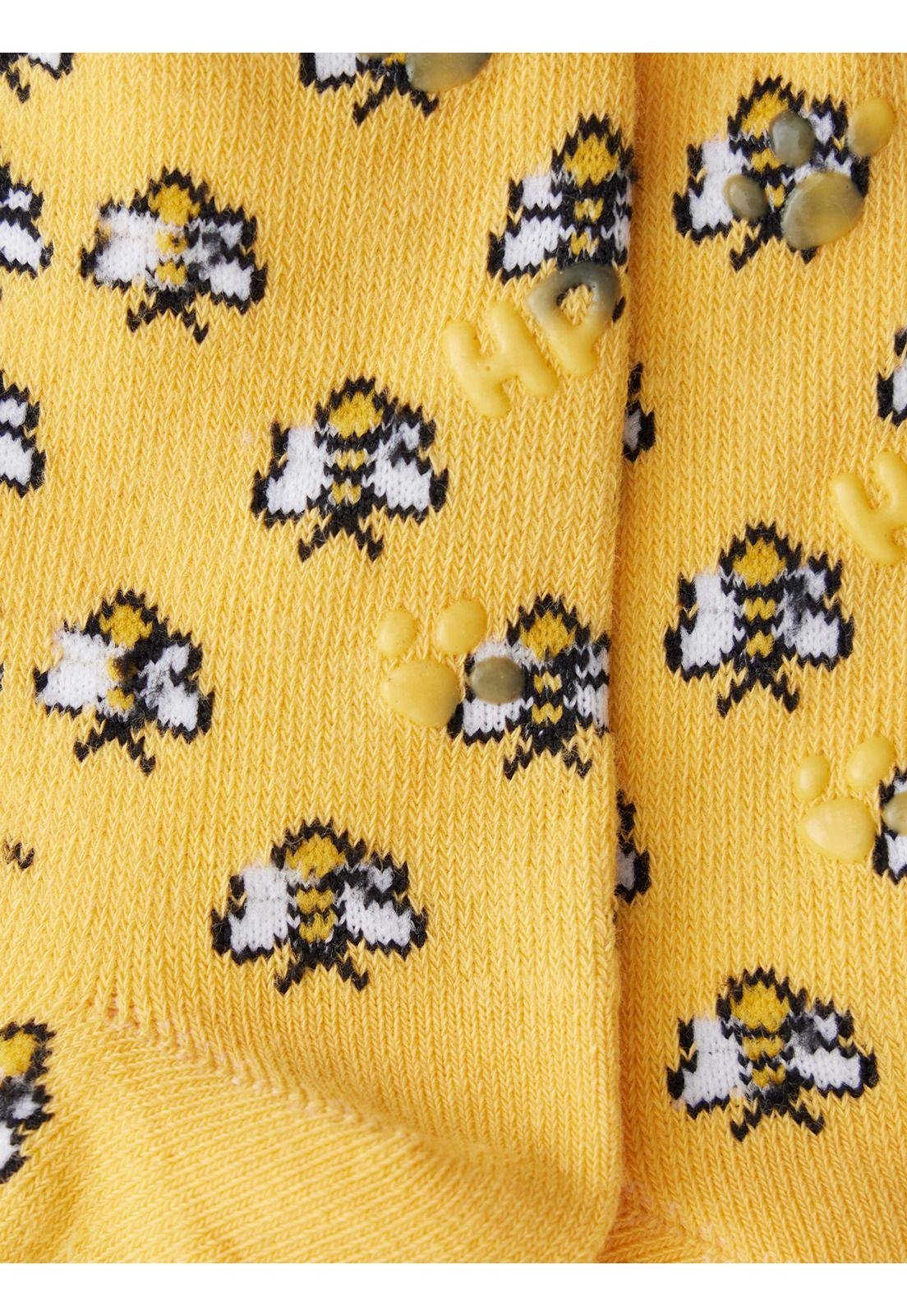 Calcetin Amarillo PeBees Niña-1