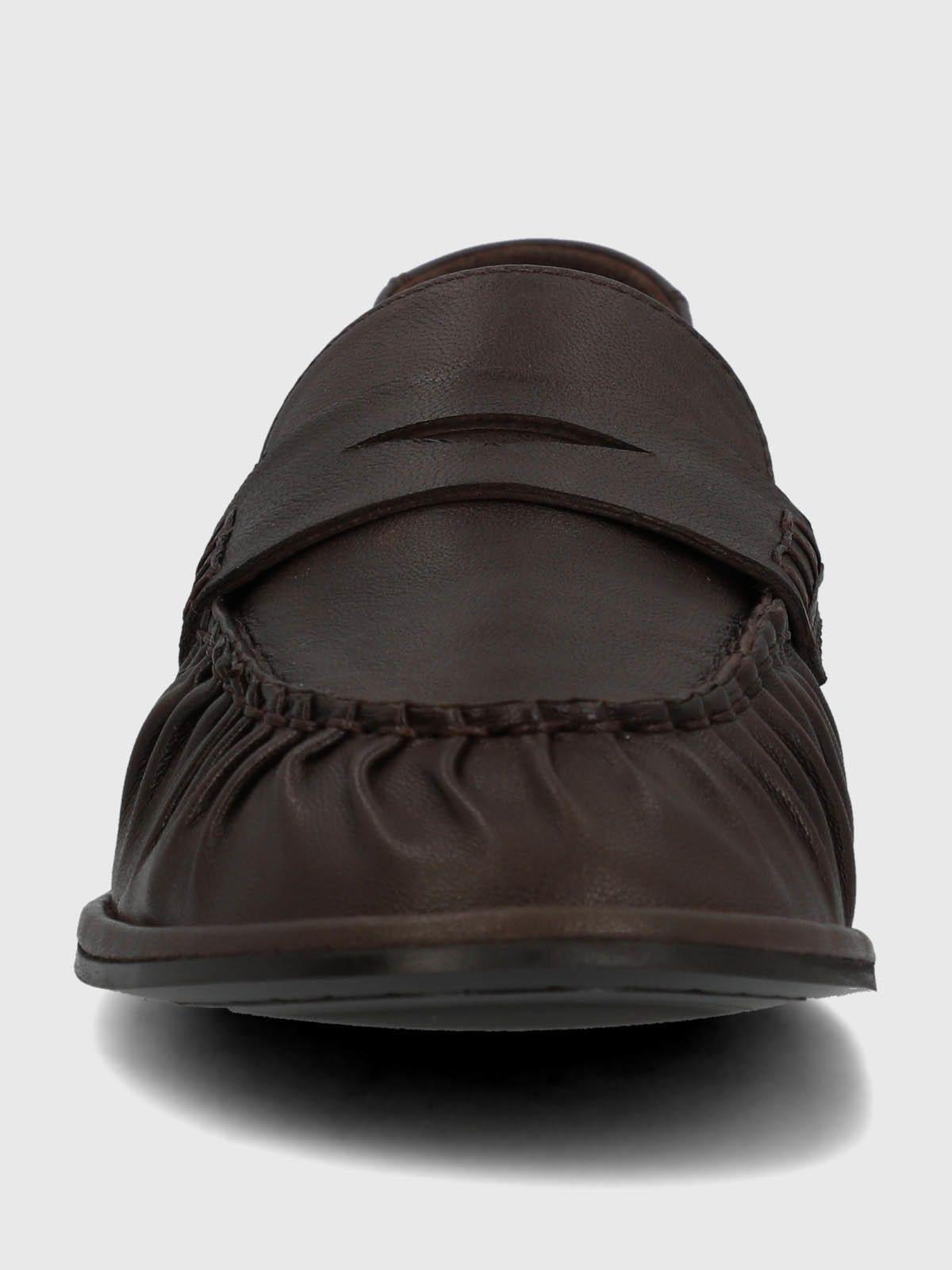 Mocasin Cuero Mujer Ninna Café-3