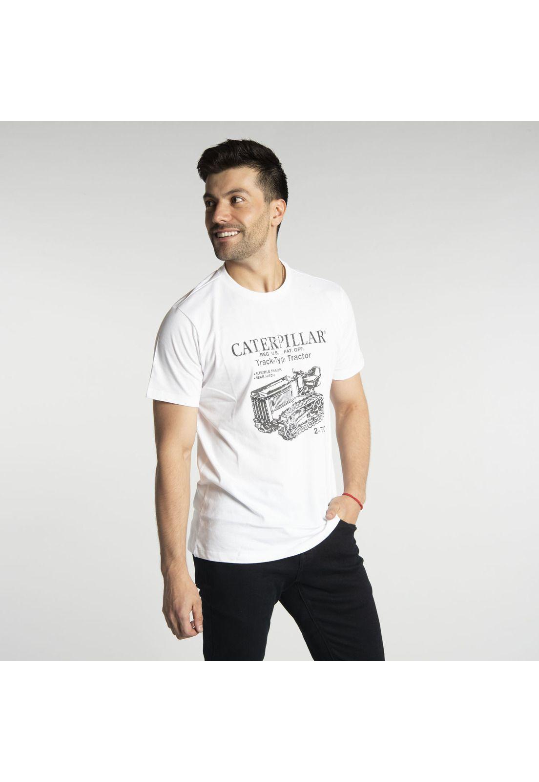 Polera M/C Hombre Fdtn Vnt Stencil Tee Blanco-1