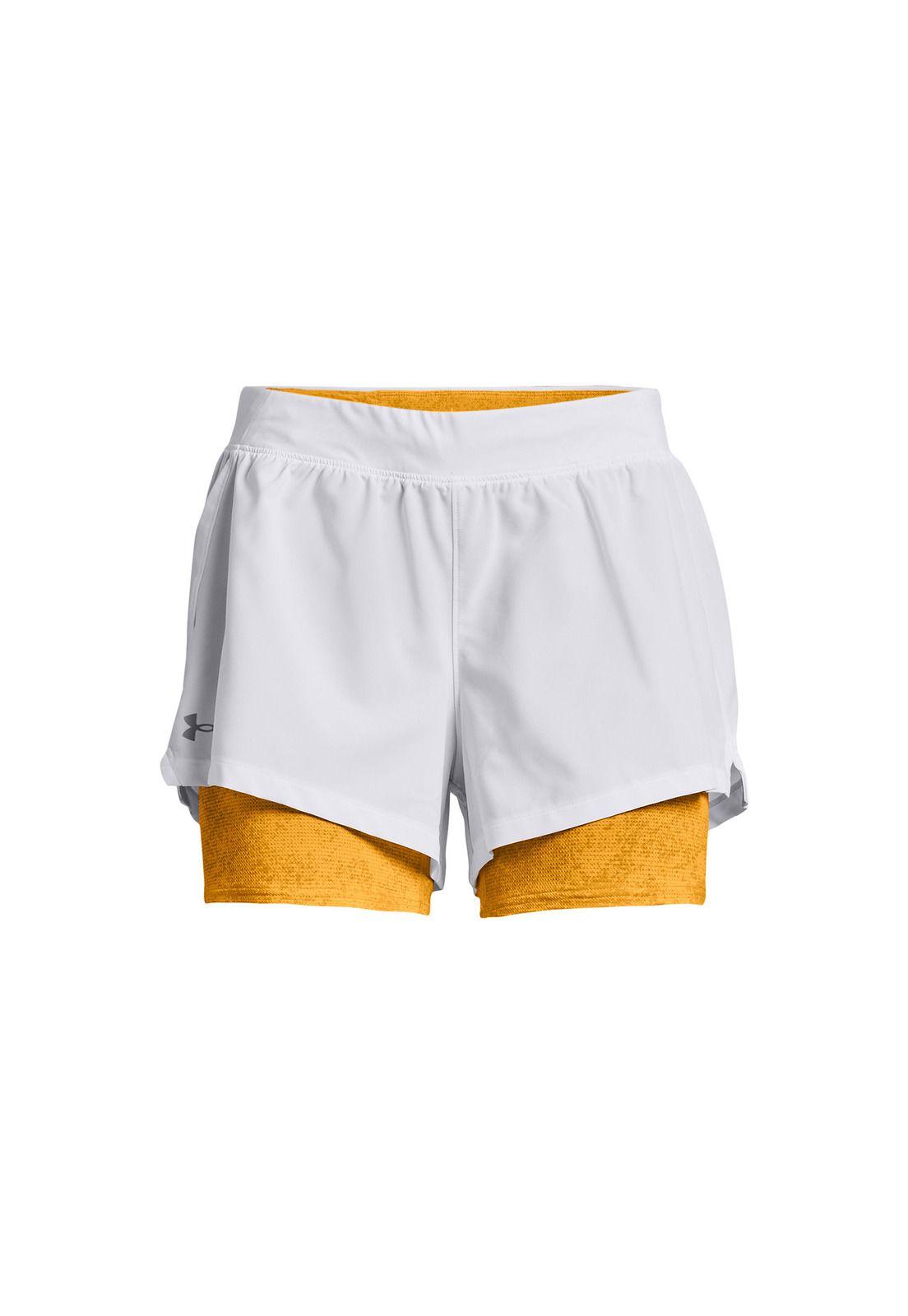 Short UA Iso-Chill Run 2 en 1 Blanco-0