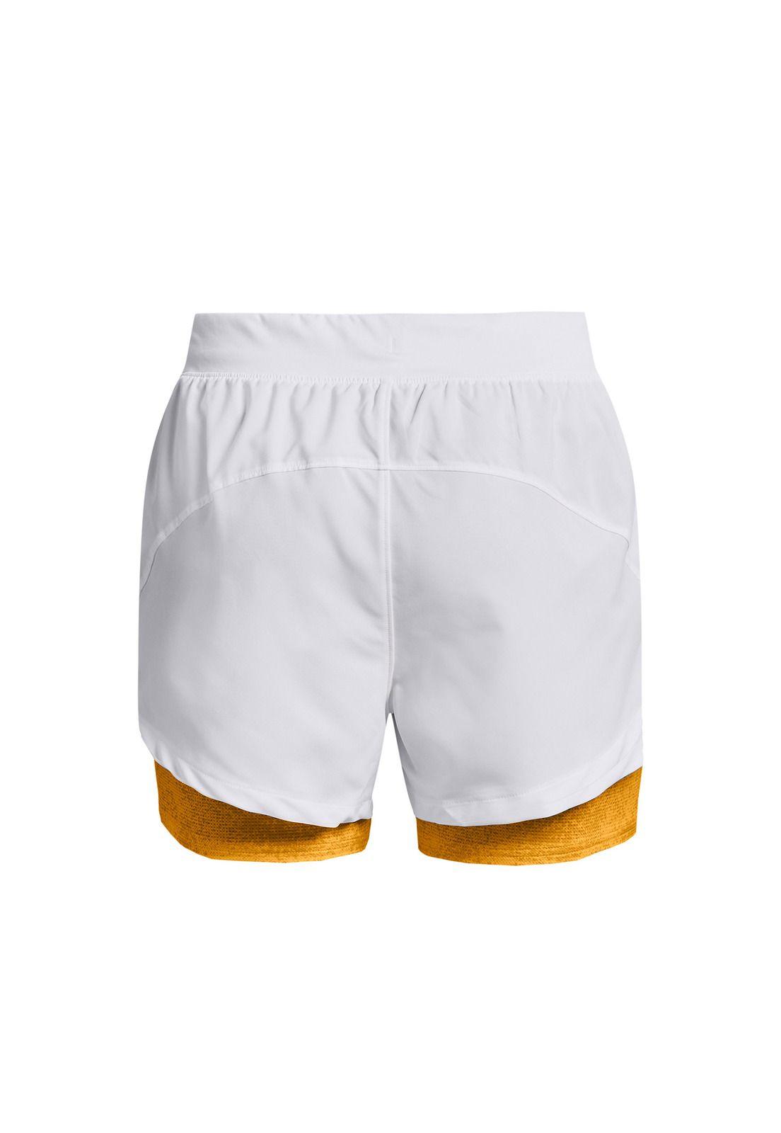 Short UA Iso-Chill Run 2 en 1 Blanco-1