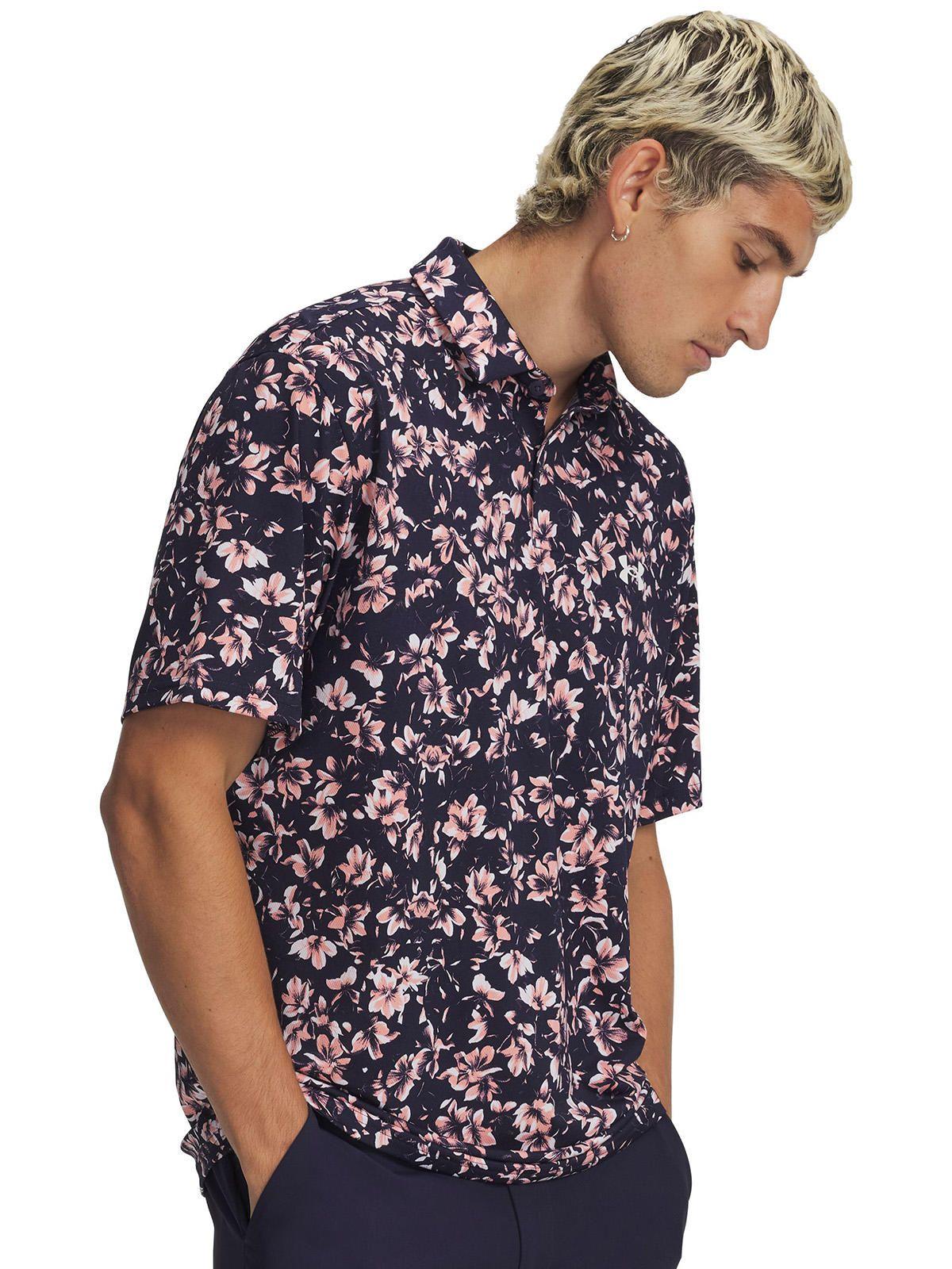 Polera M/C Hombre Matchplay Printed Polo Polera Azul-0