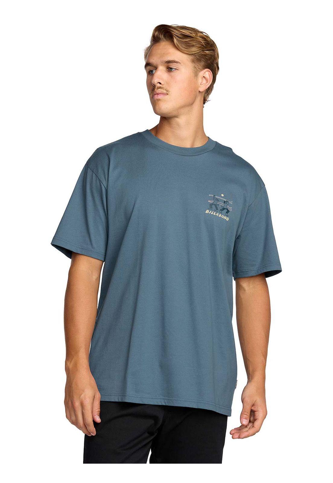 Polera m/c Hombre Split the peak Azul-4
