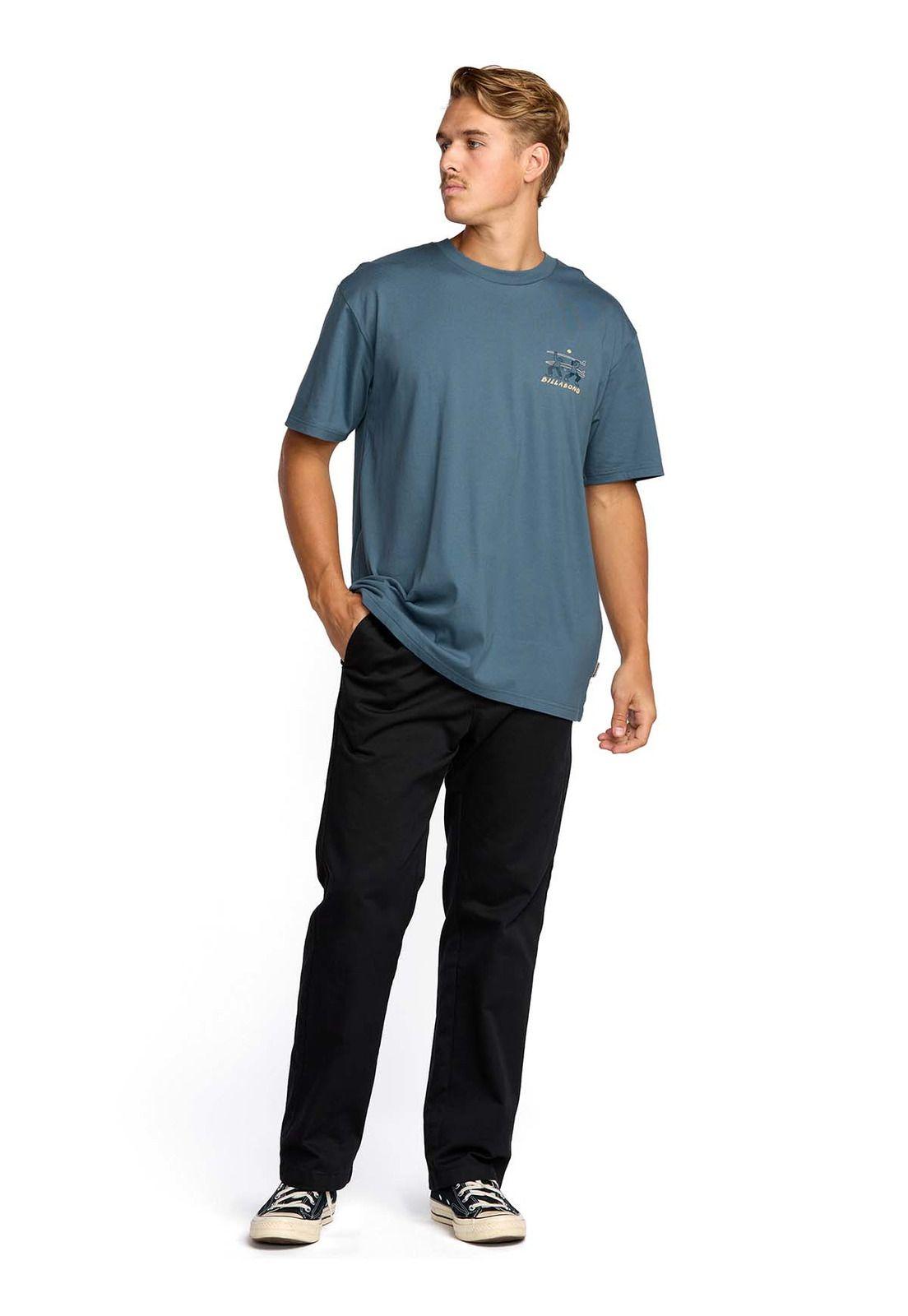 Polera m/c Hombre Split the peak Azul-6