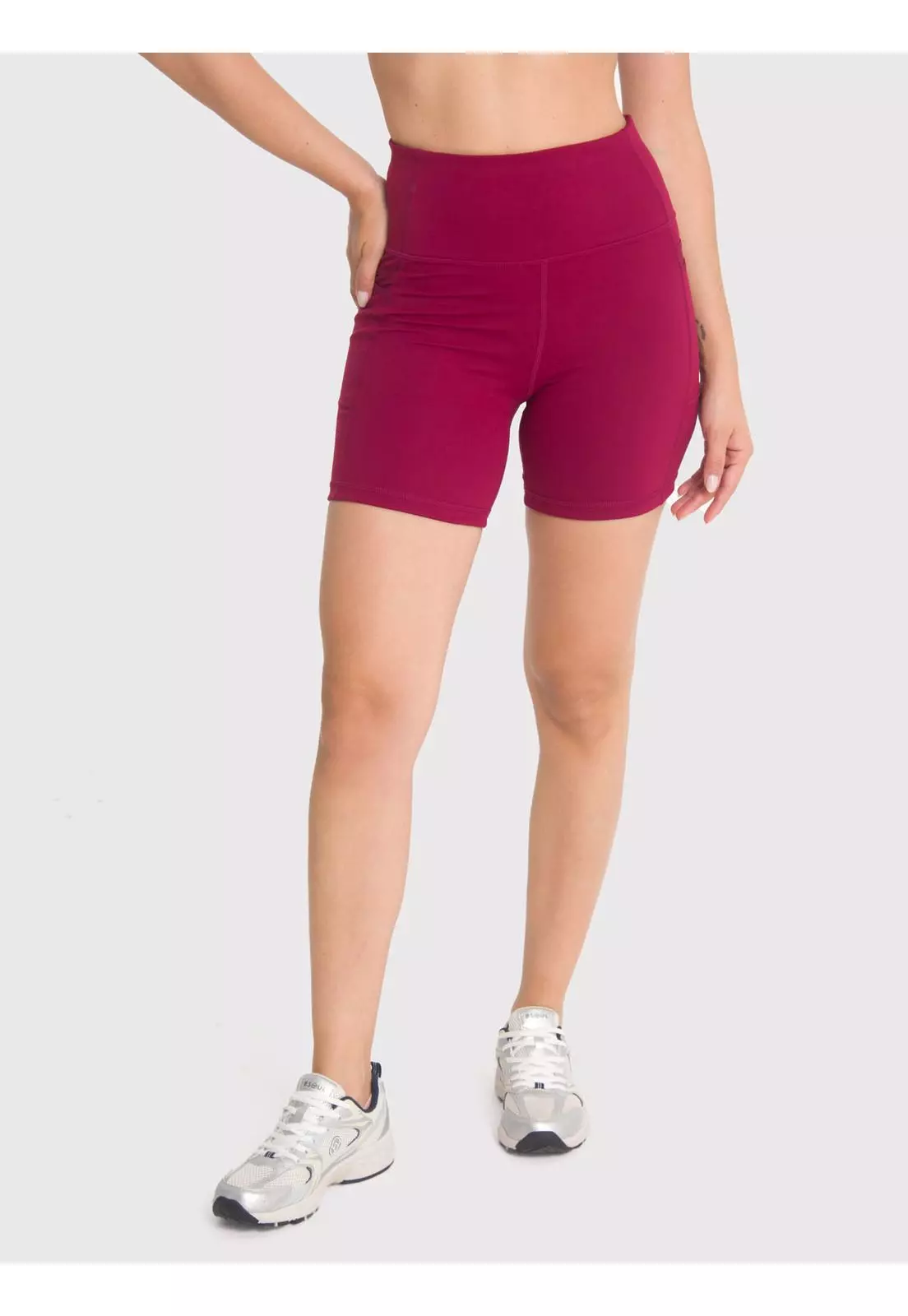 Short deportivo Mujer Rose Burdeo-0