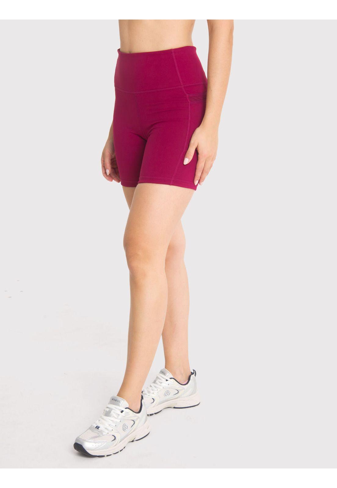 Short deportivo Mujer Rose Burdeo-3