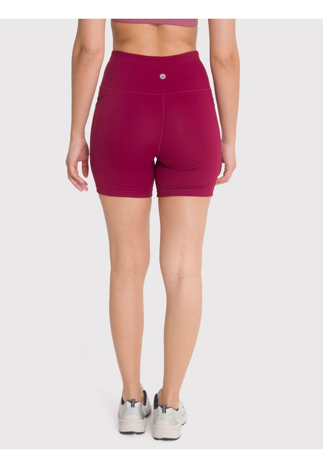 Short deportivo Mujer Rose Burdeo-4