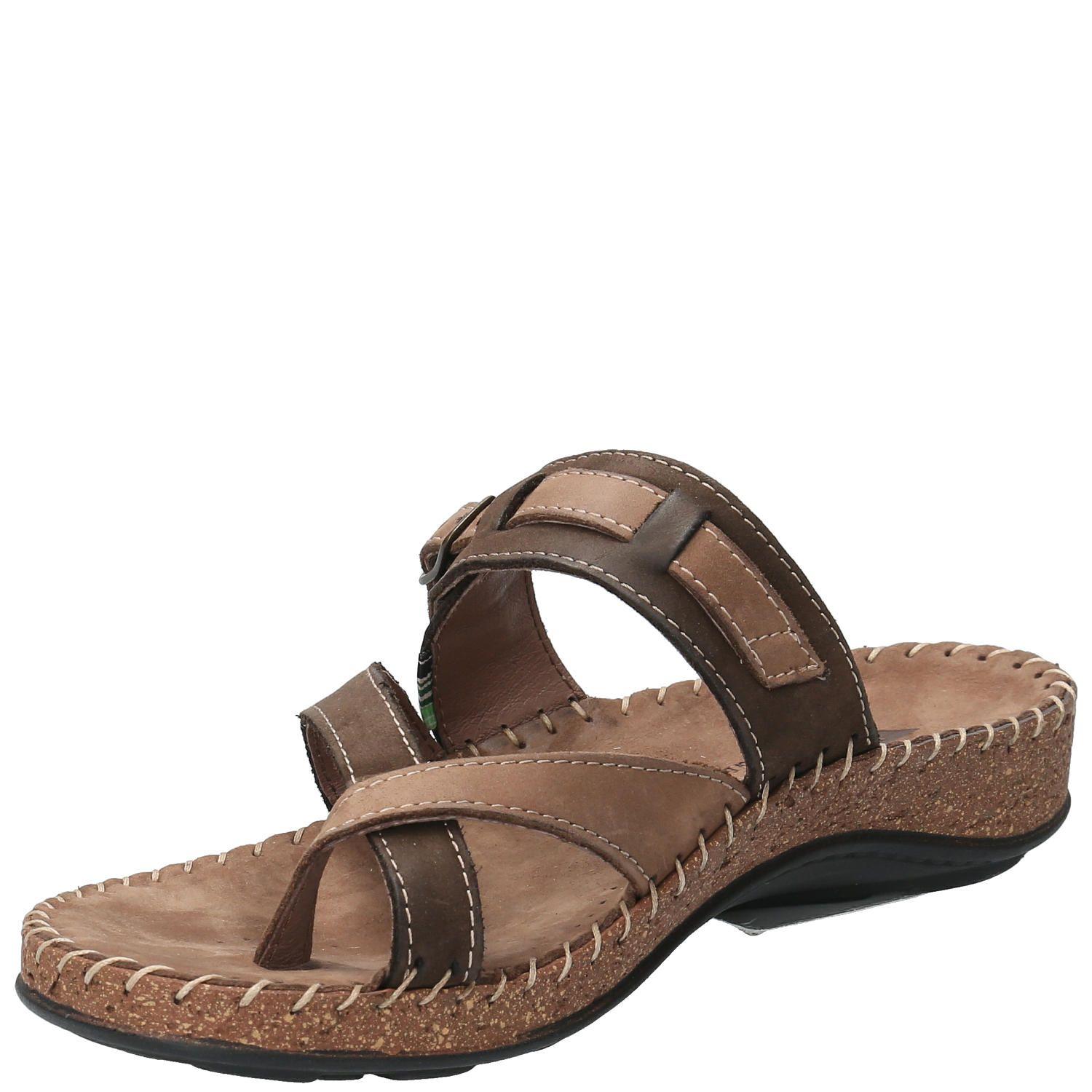 Sandalia Cuero Mujer Paradise Café-4