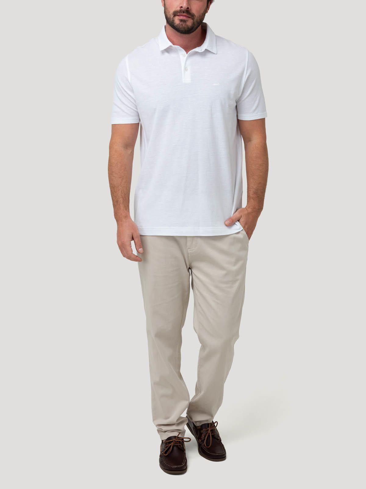 Polera Algodón Orgánico Hombre Padua Blanco-7