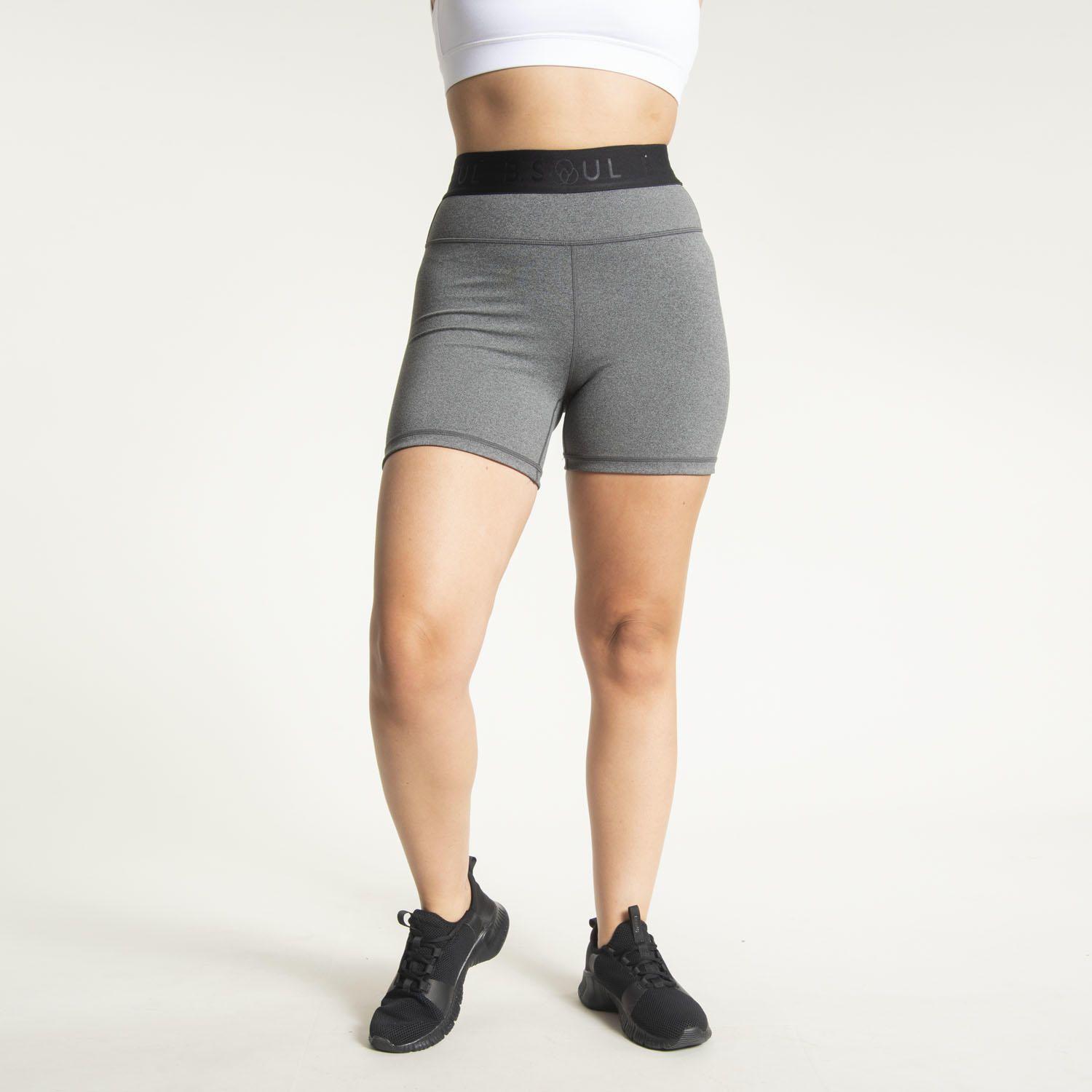 Calza Mujer Hr Logo Short Leg Gris-1