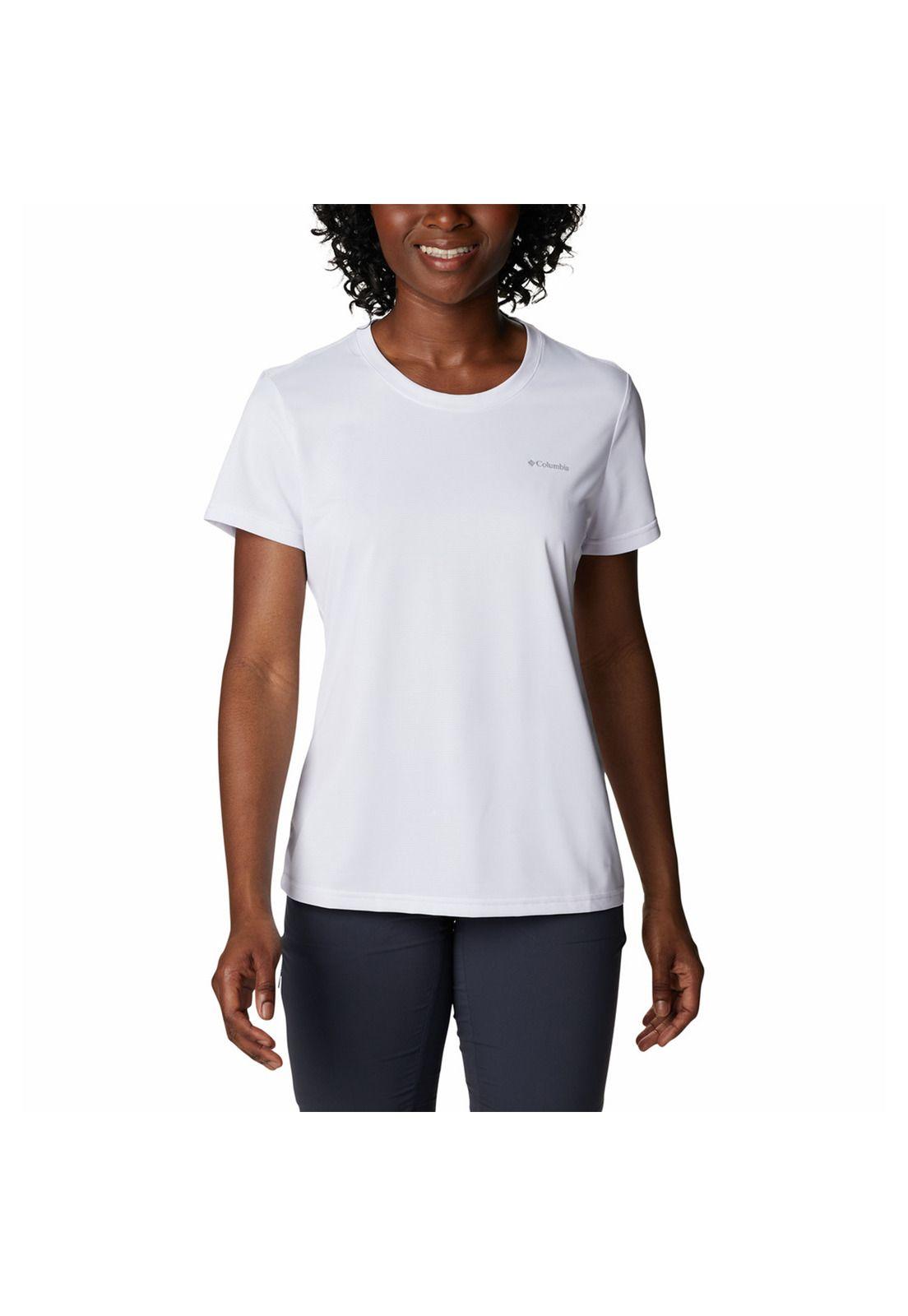 Polera Polo Mujer Columbia Hike Ss Blanco-0