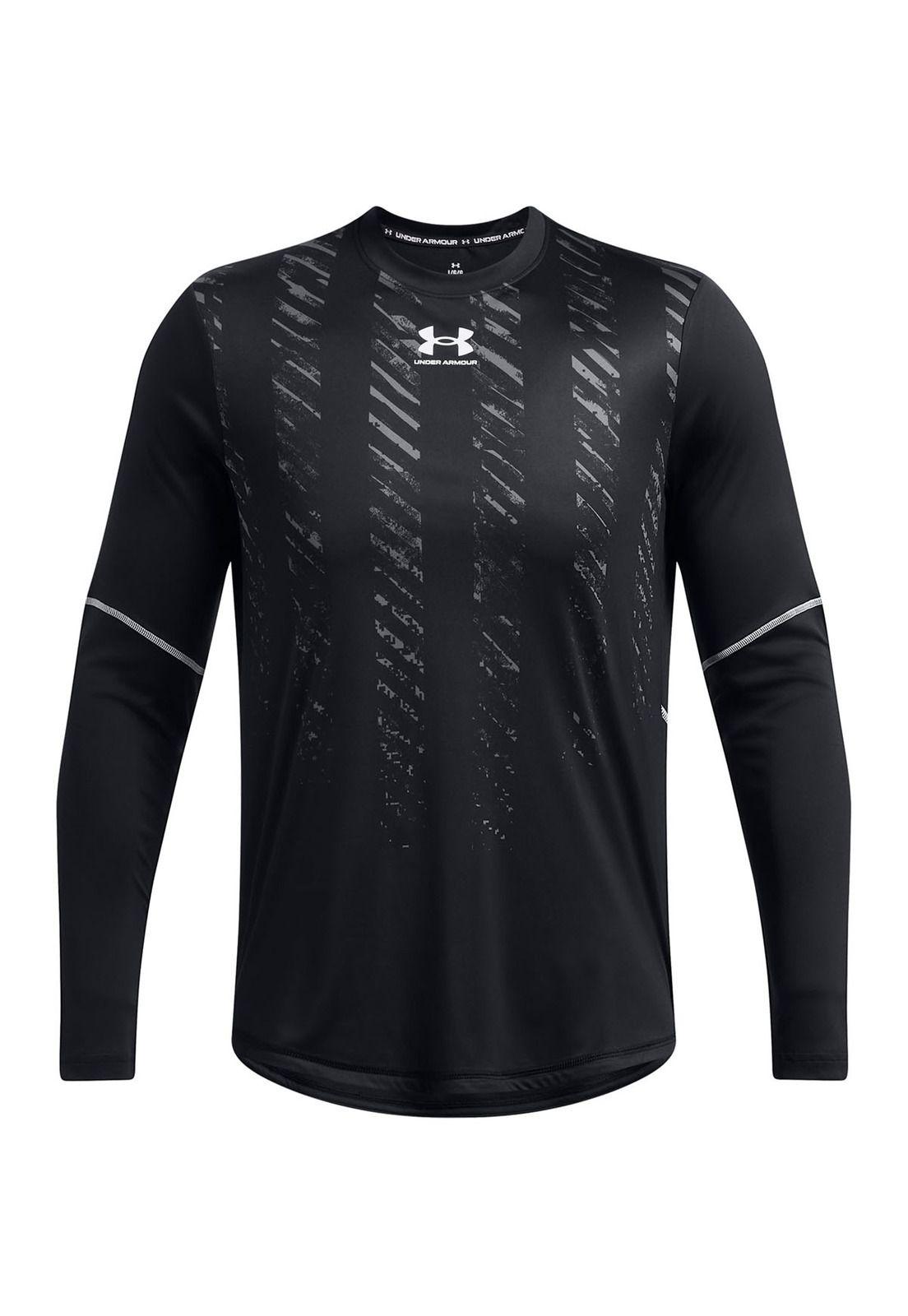 Polera manga larga Challenger hombre Negro-0