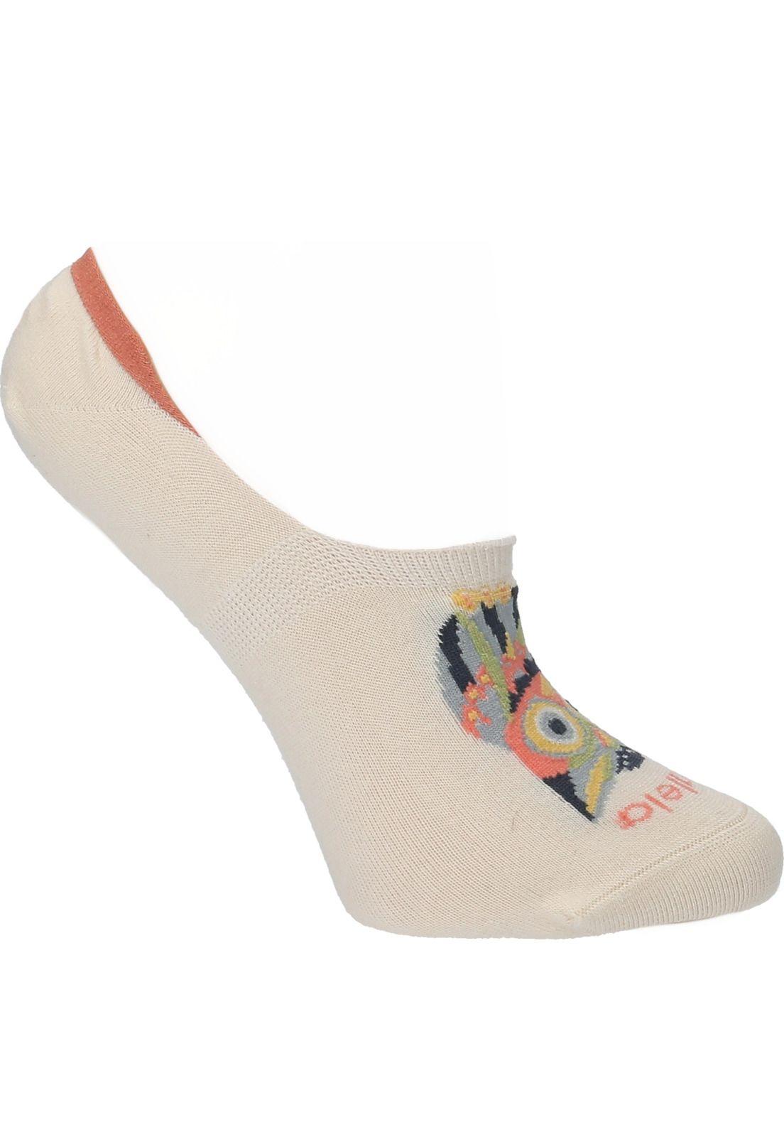 Calcetín Mujer Owl Crema-0