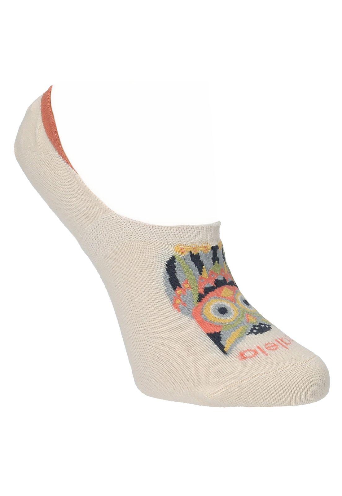 Calcetín Mujer Owl Crema-1