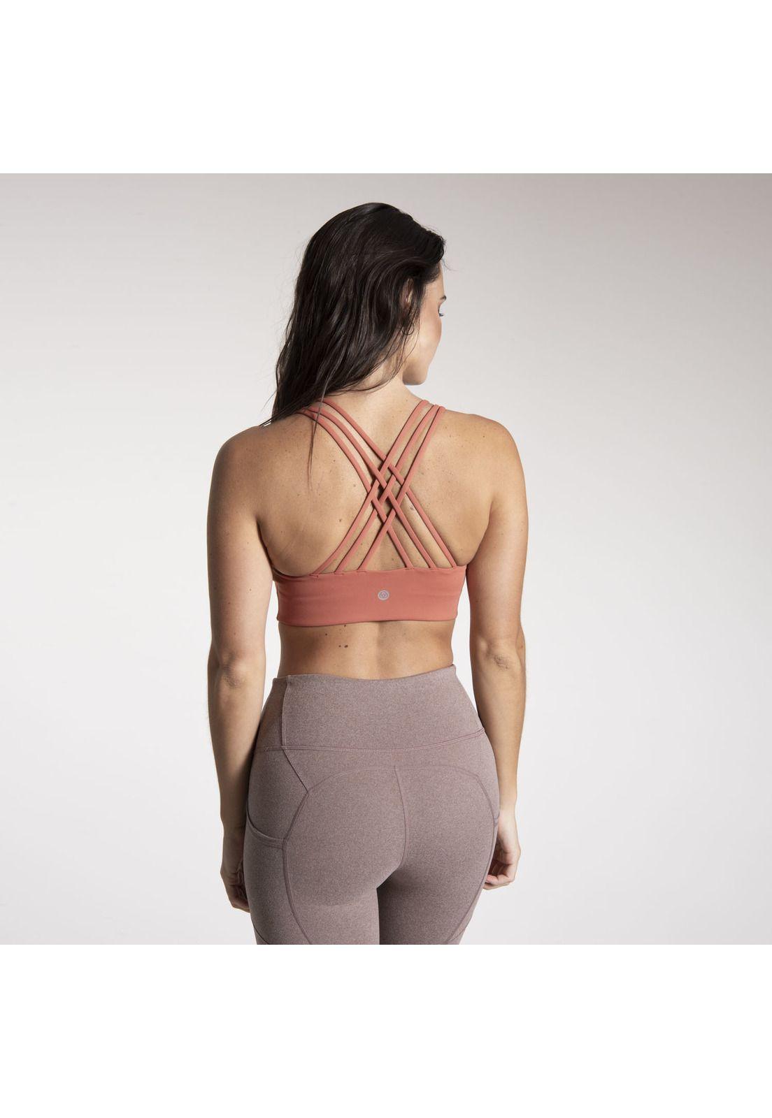 Peto Mujer Cross Back Bra Terracota-2