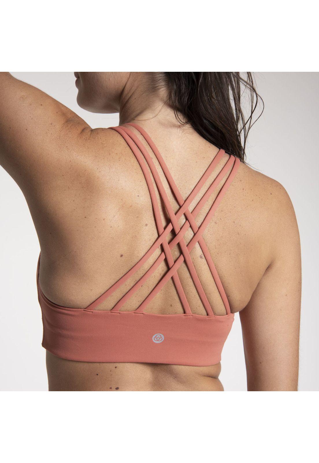 Peto Mujer Cross Back Bra Terracota-3