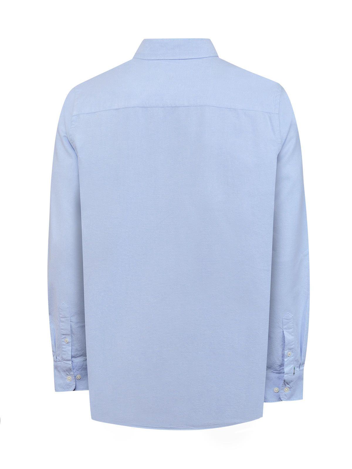 Camisa Algodón Orgánico Hombre Oxford Celeste-1