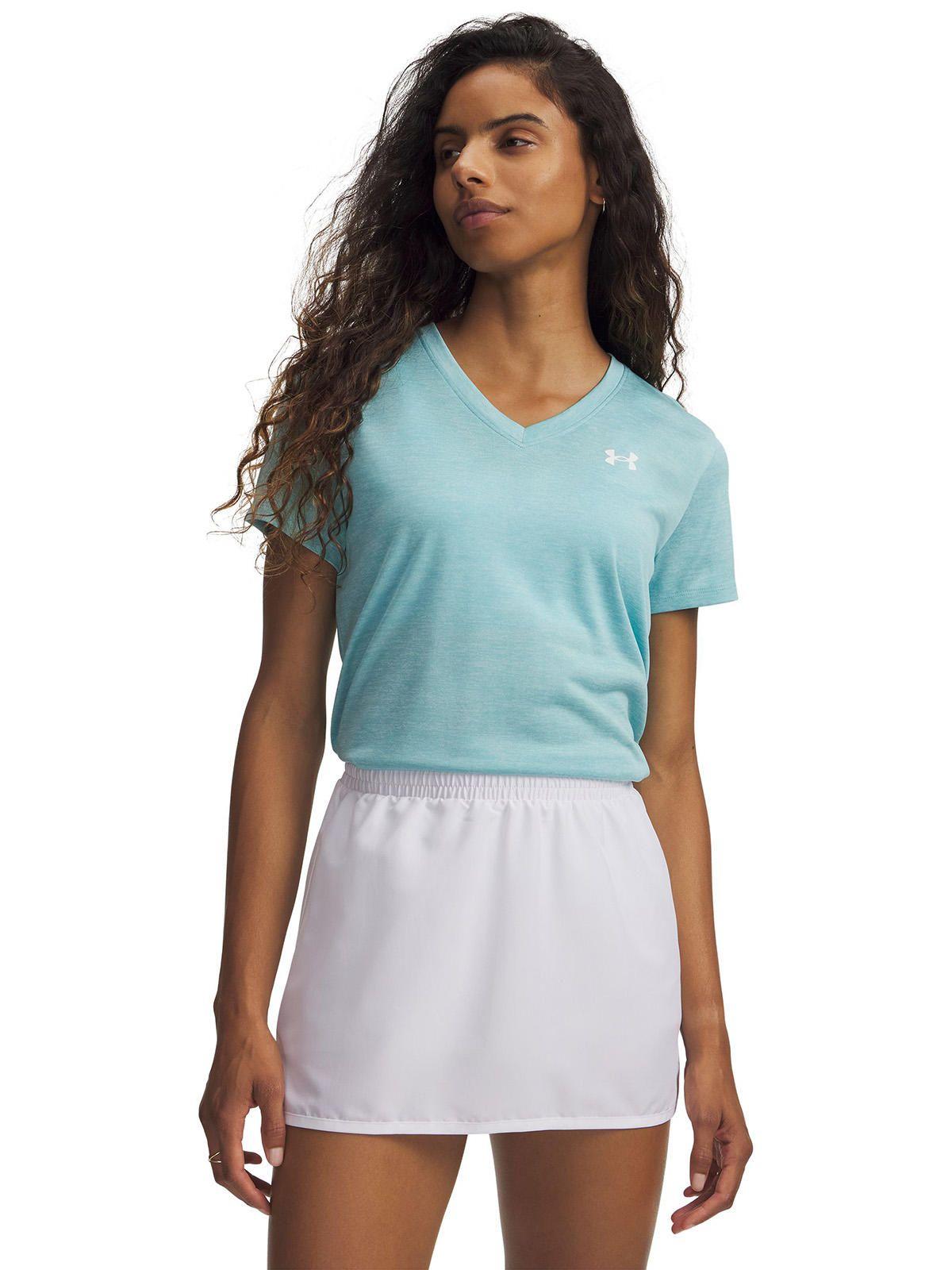 Polera M/C Mujer Tech Twist Azul-0