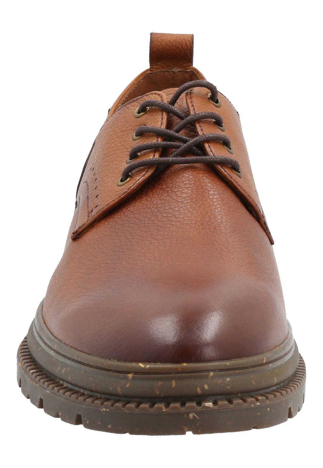 Zapato Cuero Hombre Alkun Café-3