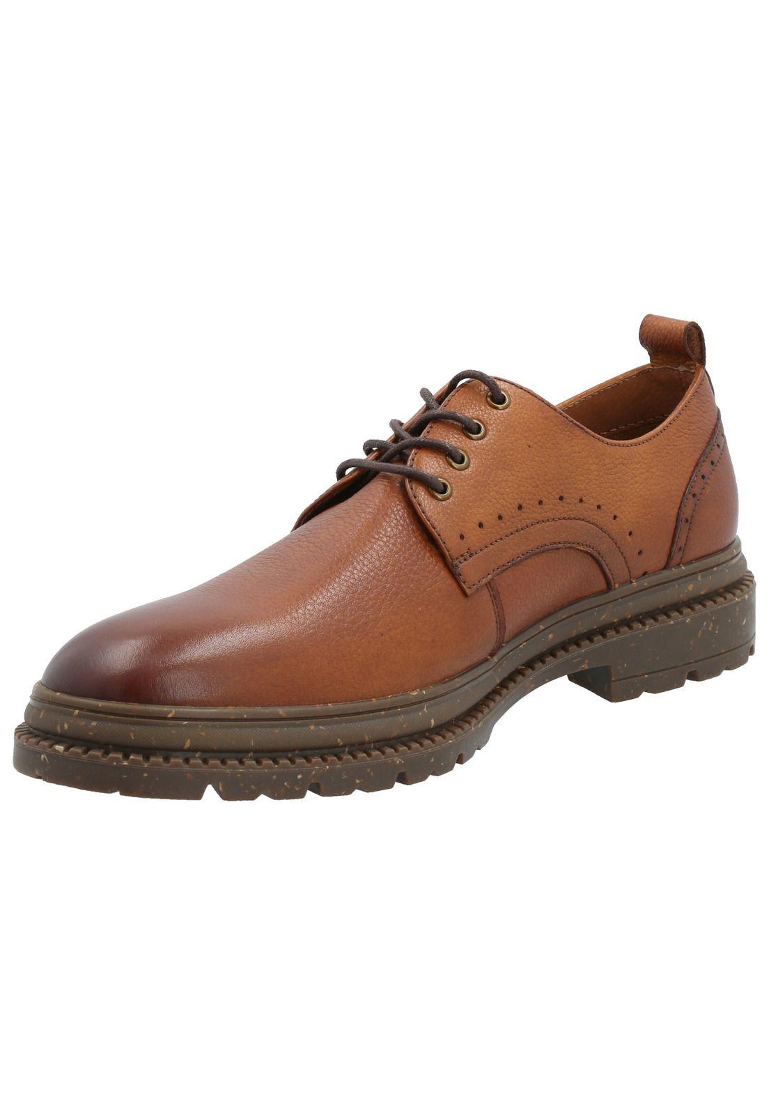 Zapato Cuero Hombre Alkun Café-4