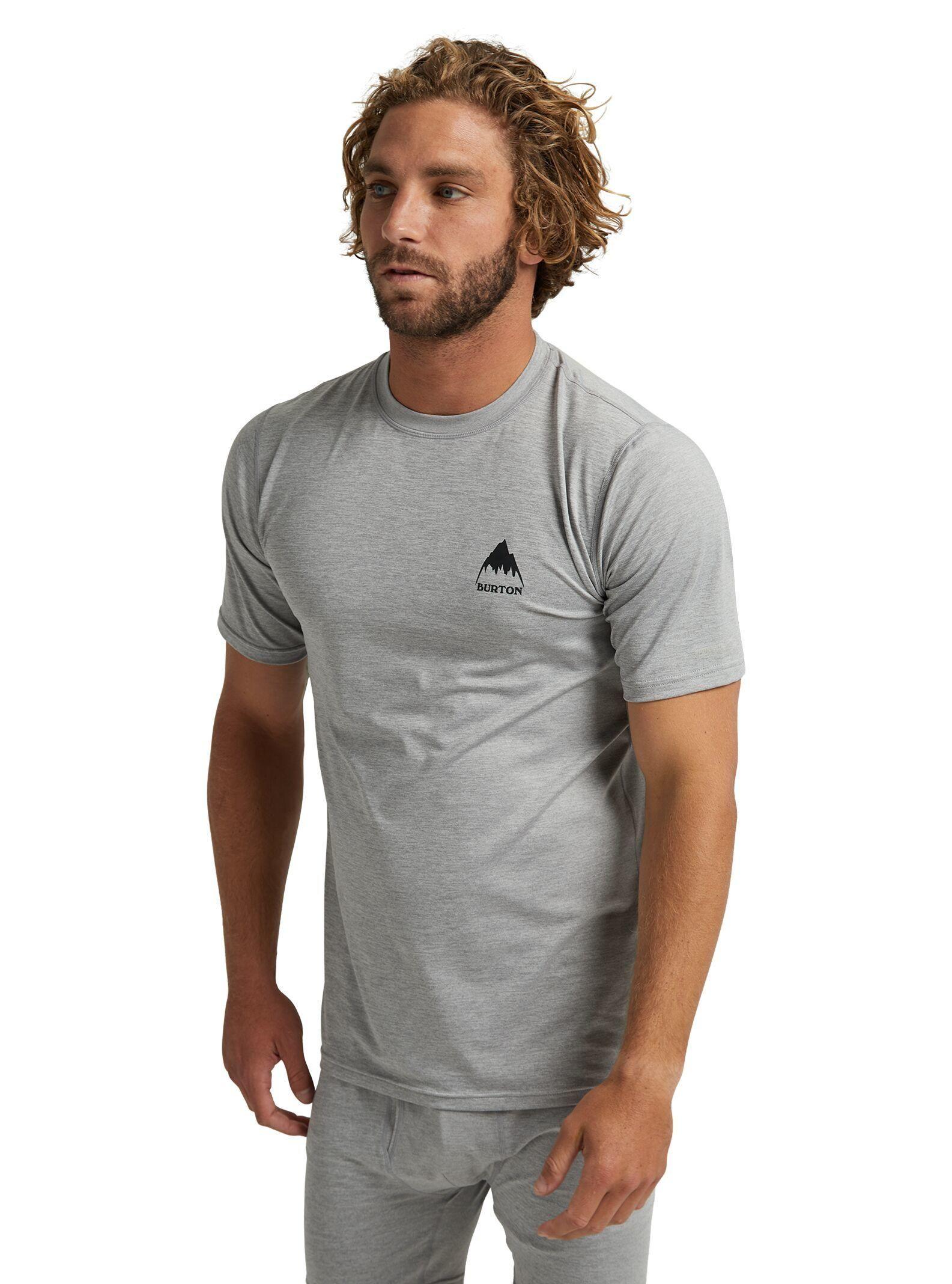 Primera Capa Polera M/C Ltwt Hombre Gris Burton-0