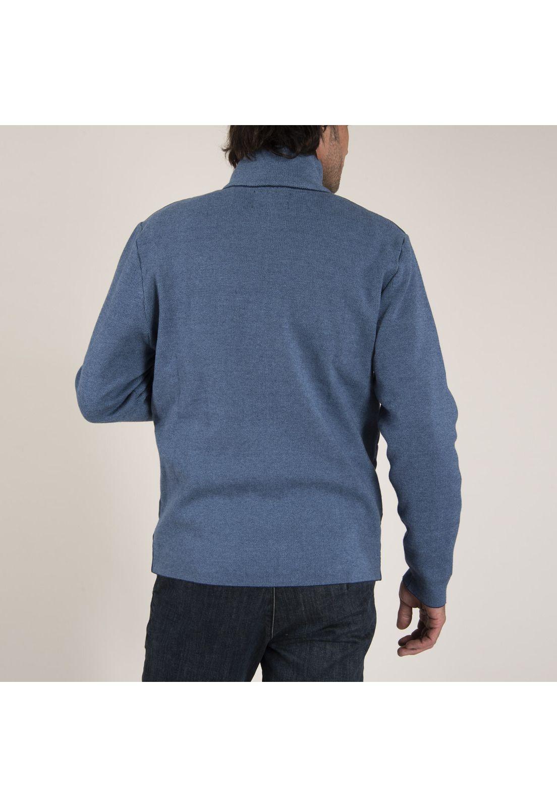 Hoddie Masculino Dinat Pet Reciclado Azul Petróleo-3