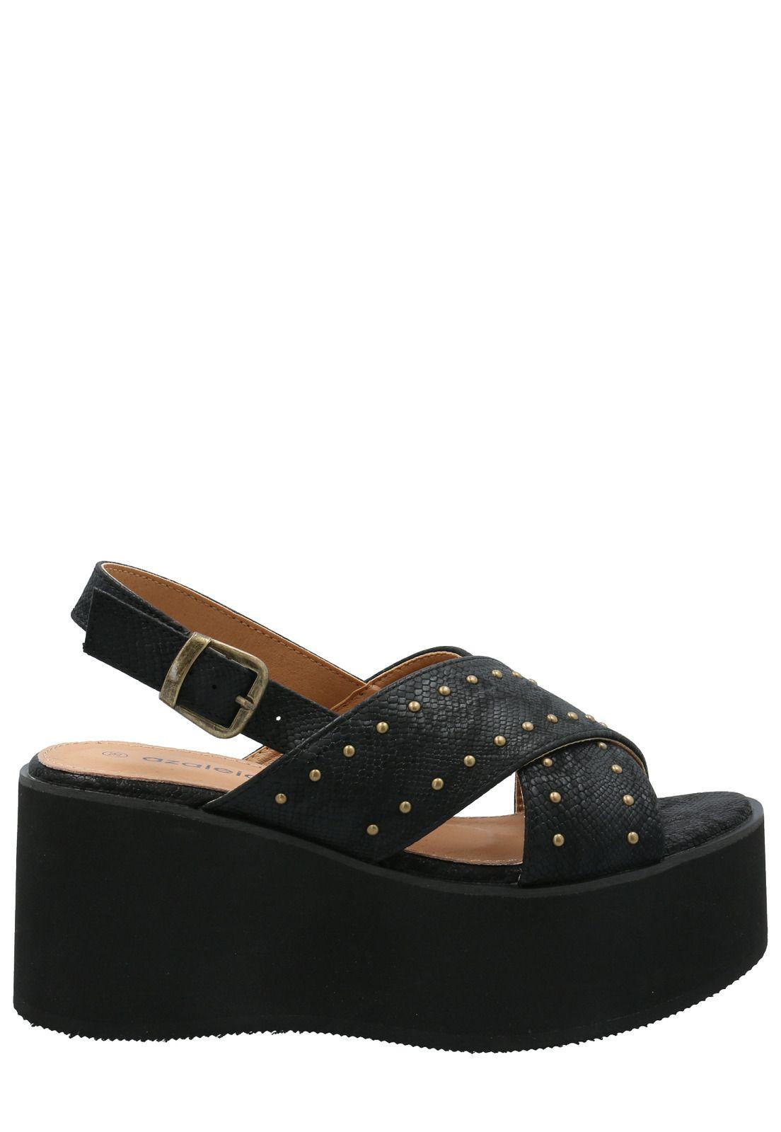Sandalia Mujer Marcello Negro -1