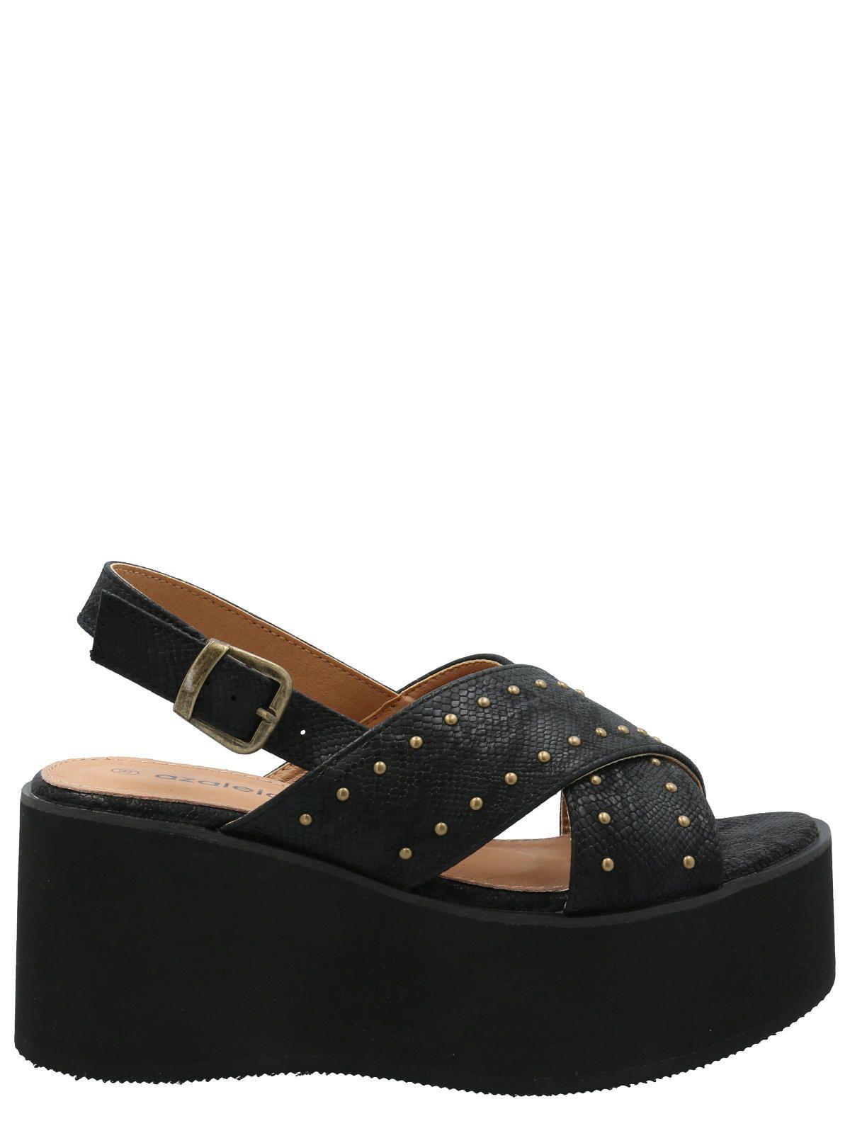 Sandalia Mujer Marcello Negro -1