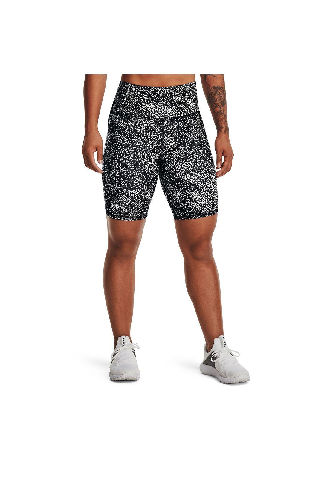Short Mujer Armour Aop Bike Shor Negro-3