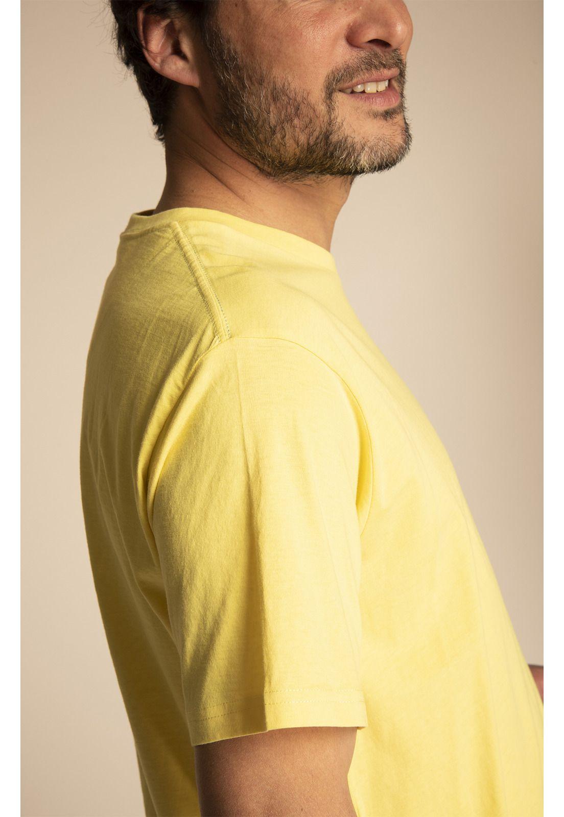 Polera Algodón Orgánico Nicepocket Amarillo-5