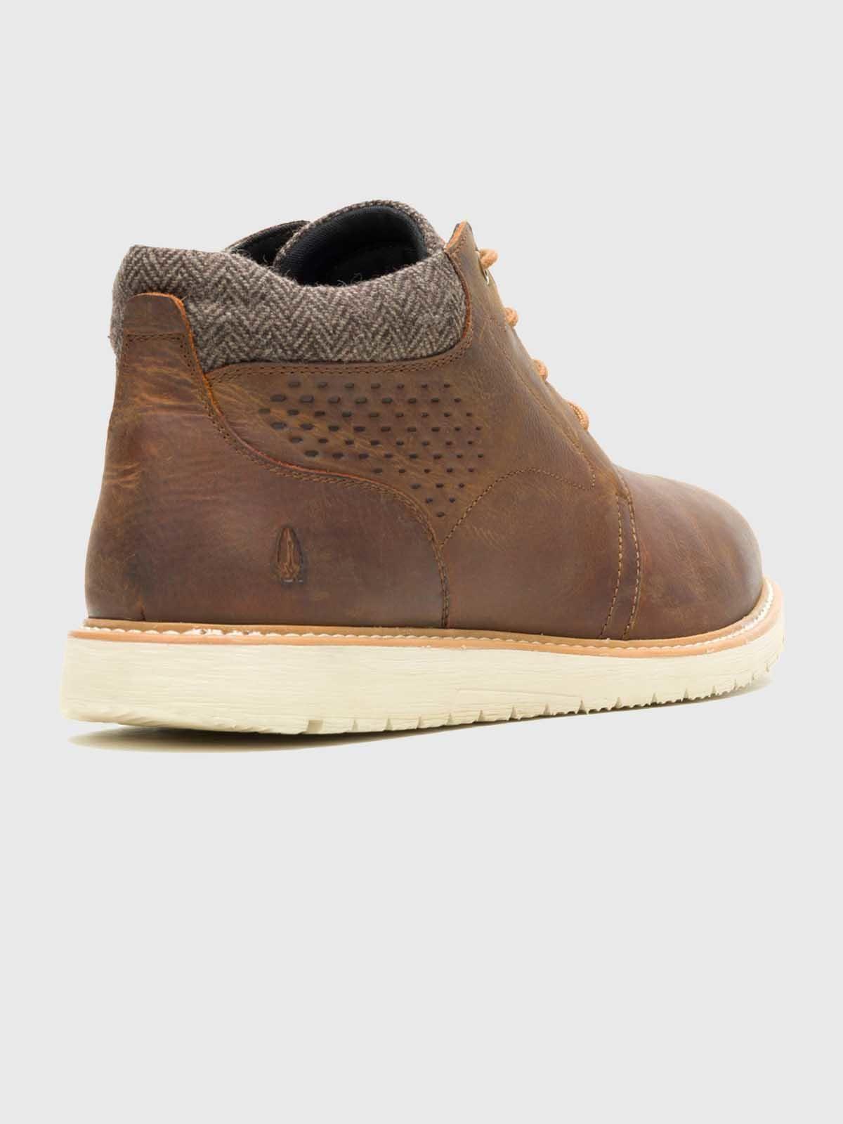 Botin Cuero Hombre Jenson Lace Boot Café-3