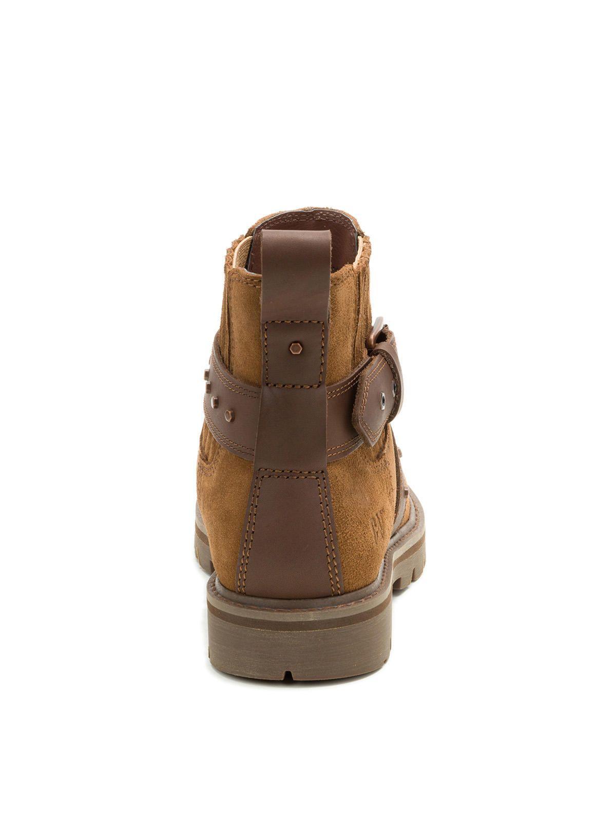 Botín Cuero Mujer Grader Ws Embellish Café-5