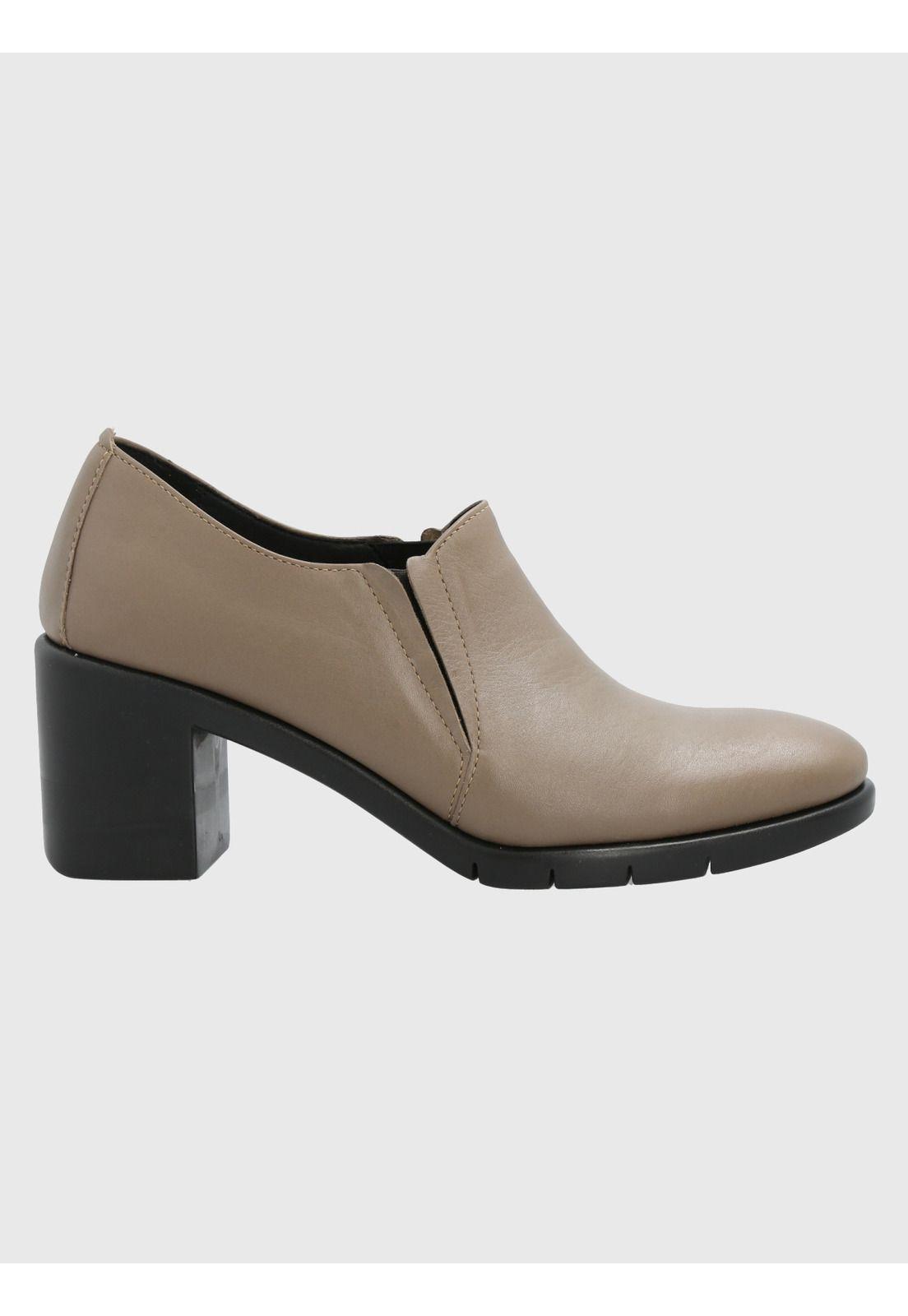 Zapato Cuero Mujer Neli Taupe-1