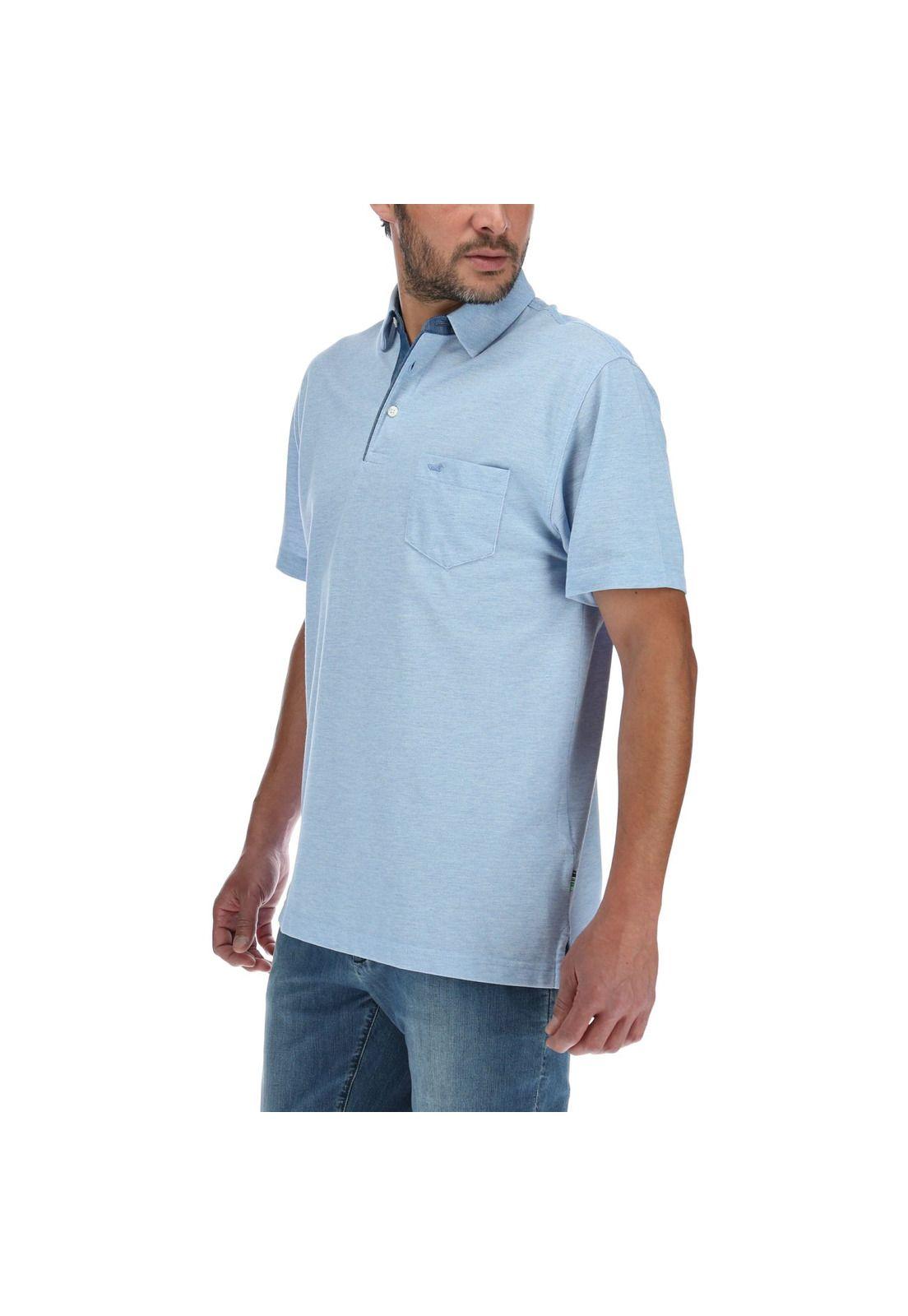 Polera Hombre Mixed Celeste-1