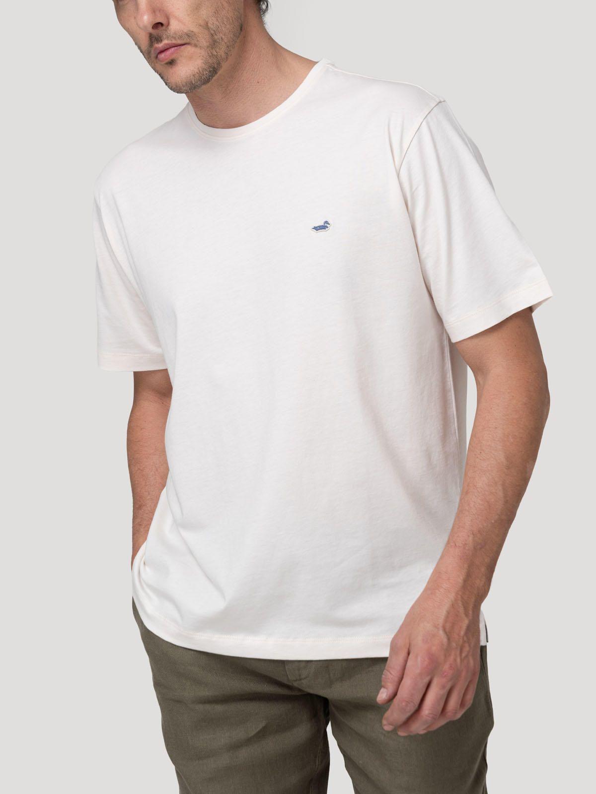 Polera Algodón Orgánico Hombre Basic Blanco-4