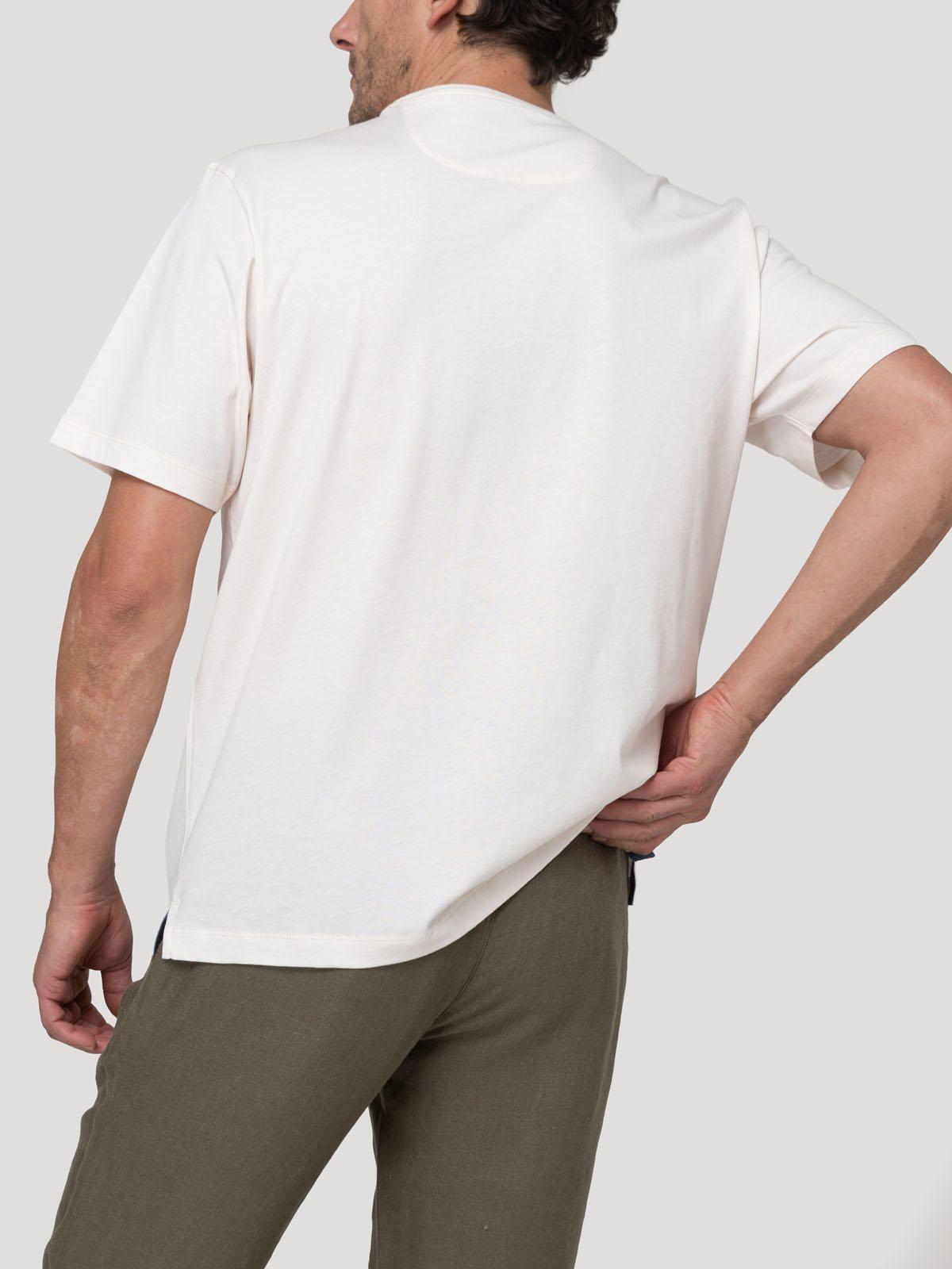 Polera Algodón Orgánico Hombre Basic Blanco-5