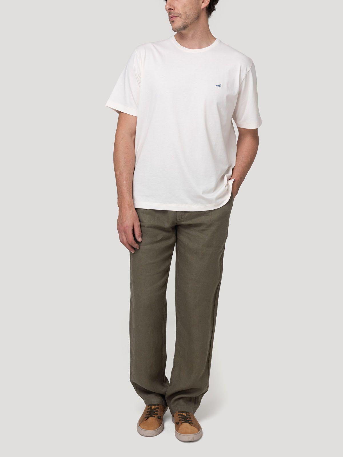 Polera Algodón Orgánico Hombre Basic Blanco-7