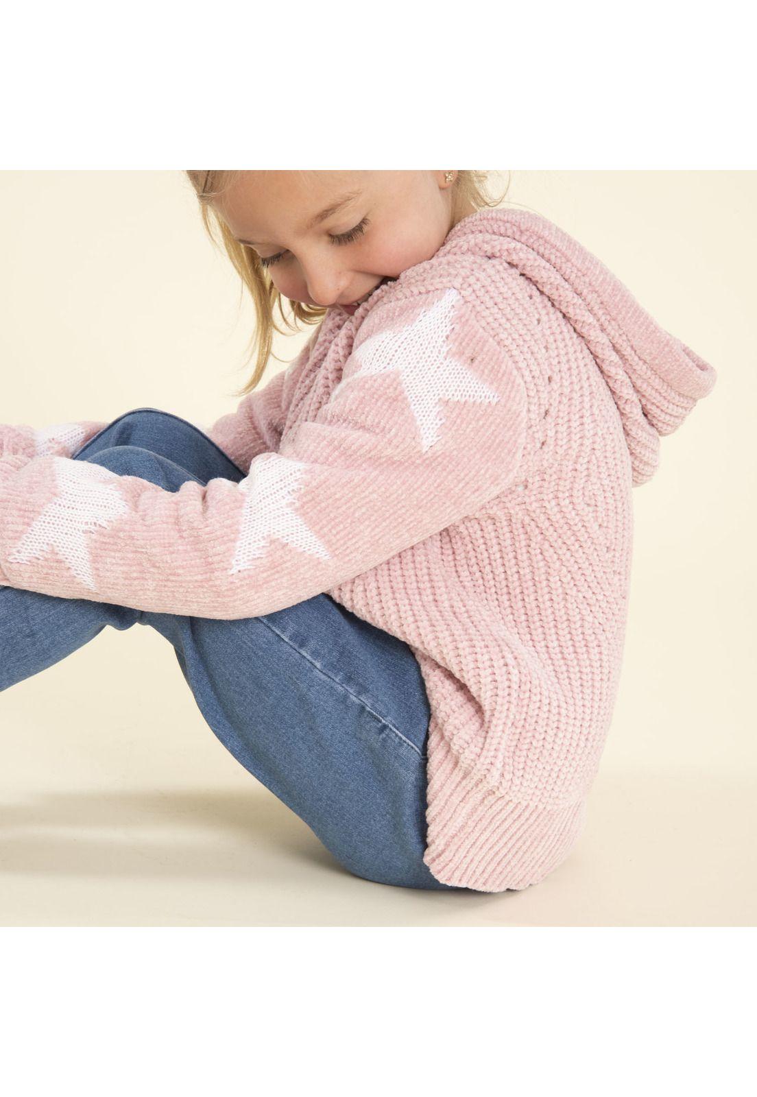 Sweater Niña Star Rosado-2