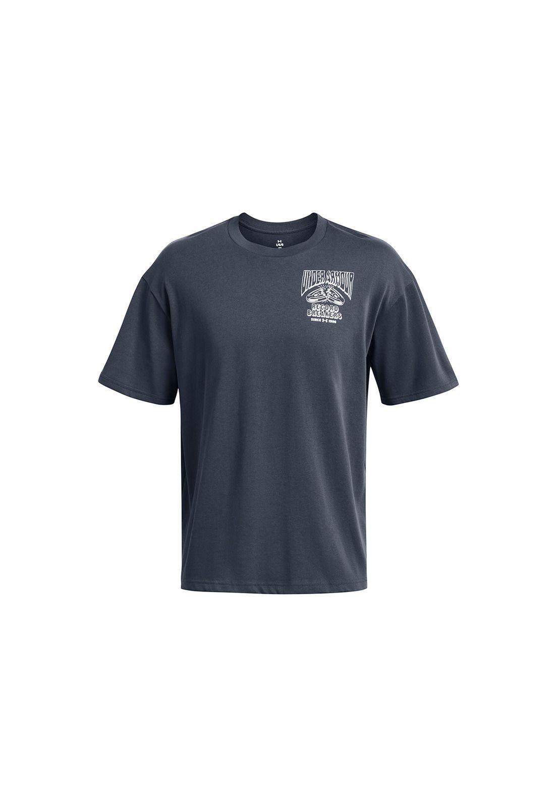 Polera manga corta Heavyweight hombre Gris-0