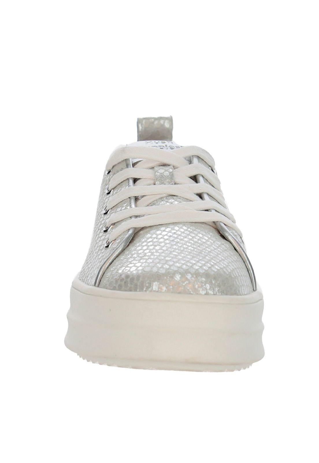Zapatilla Cuero Holand 3 Plateado-2