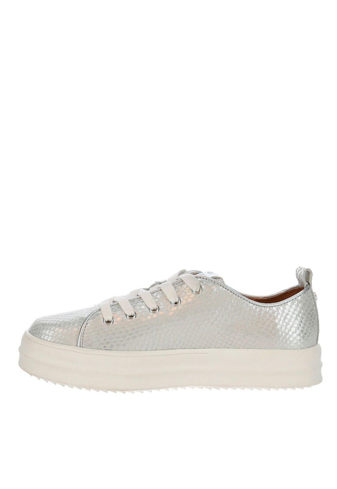 Zapatilla Cuero Holand 3 Plateado-4