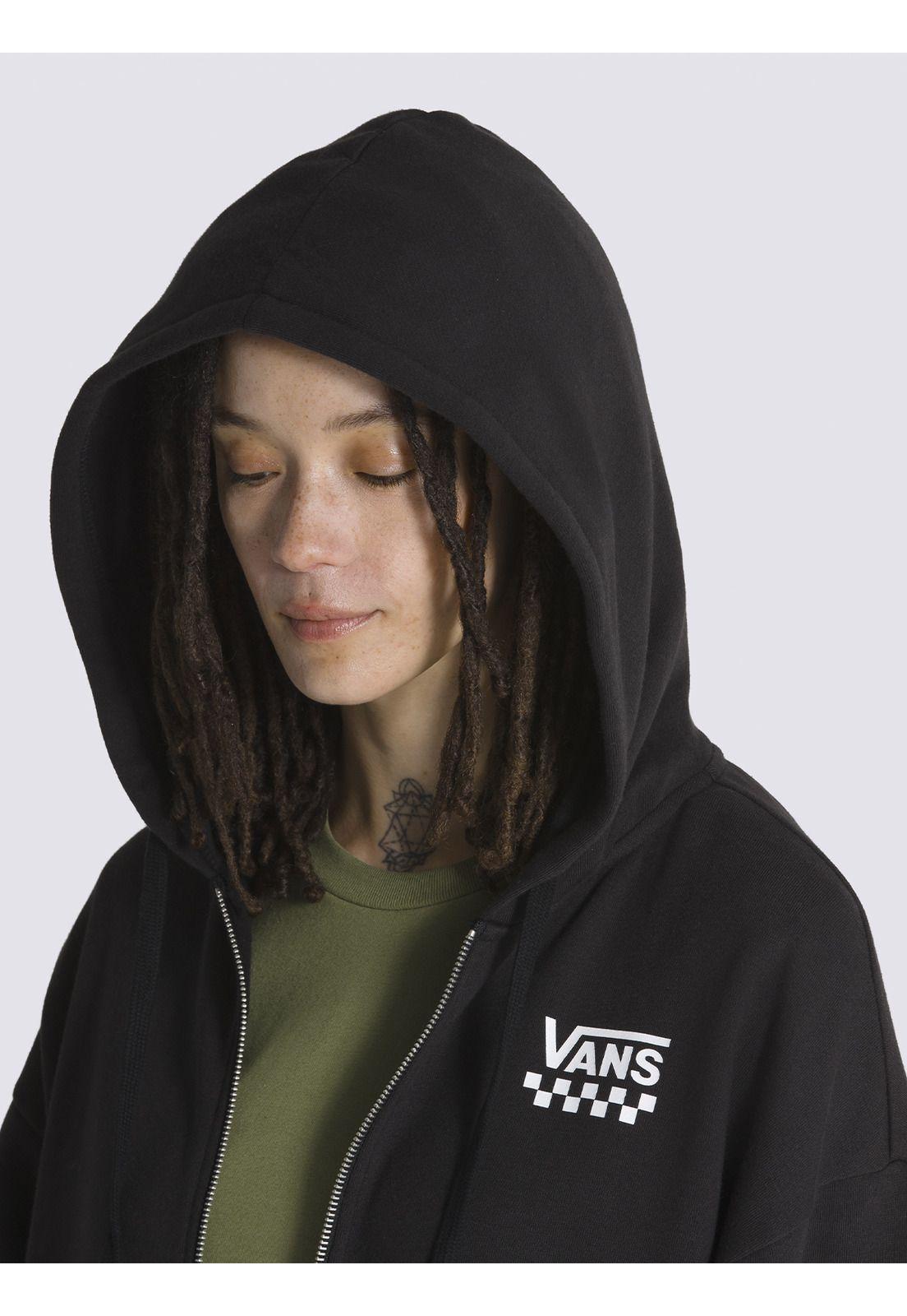 Polerón Con Gorro Extra Fun Os Hoodie Negro Mujer-4