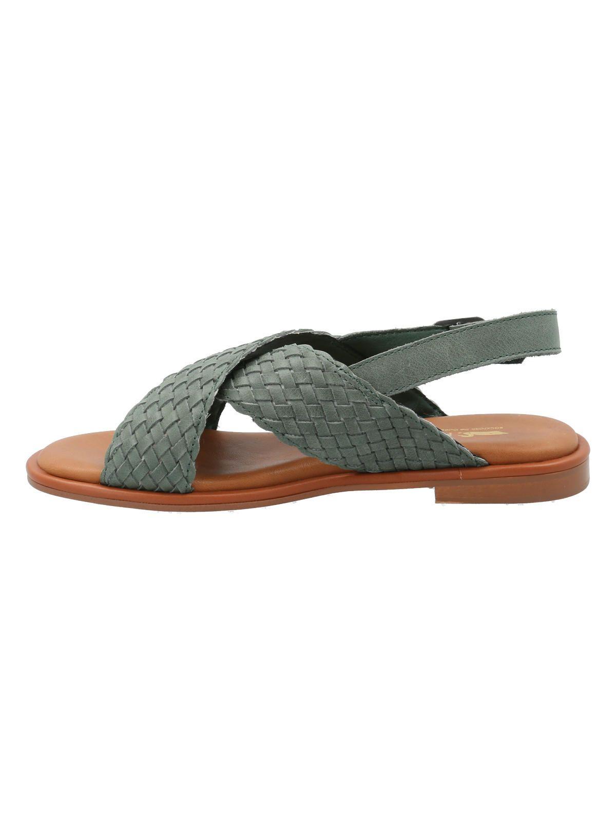 Sandalia Cuero Mujer Lima Verde -4