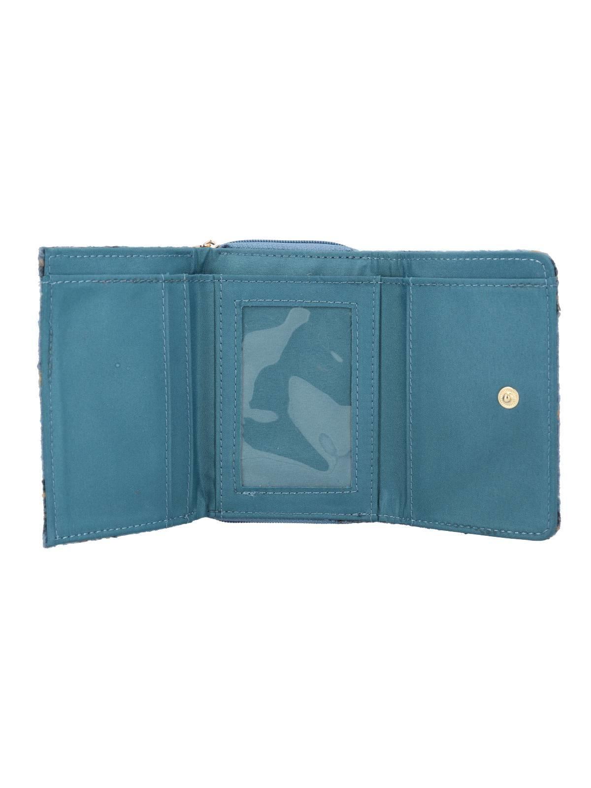 Billeteras London Wallet Mujer Azul-2
