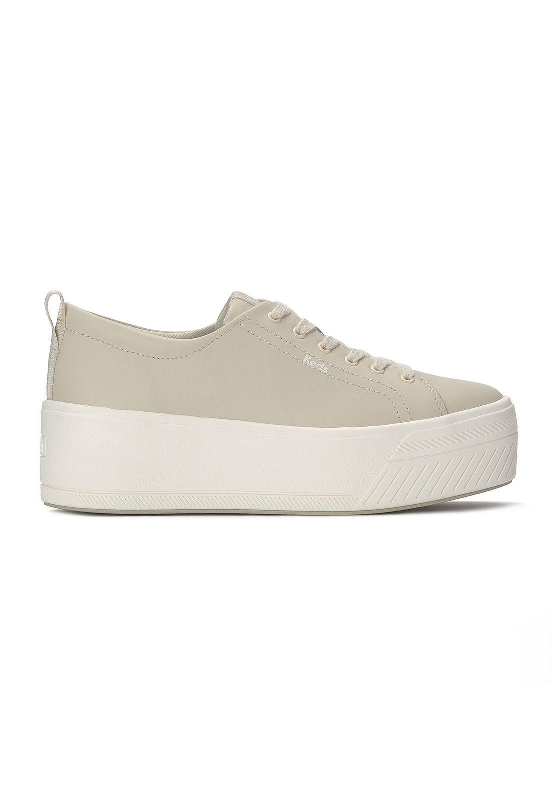 Zapatilla Cuero Mujer Skyler Leather Crema-0