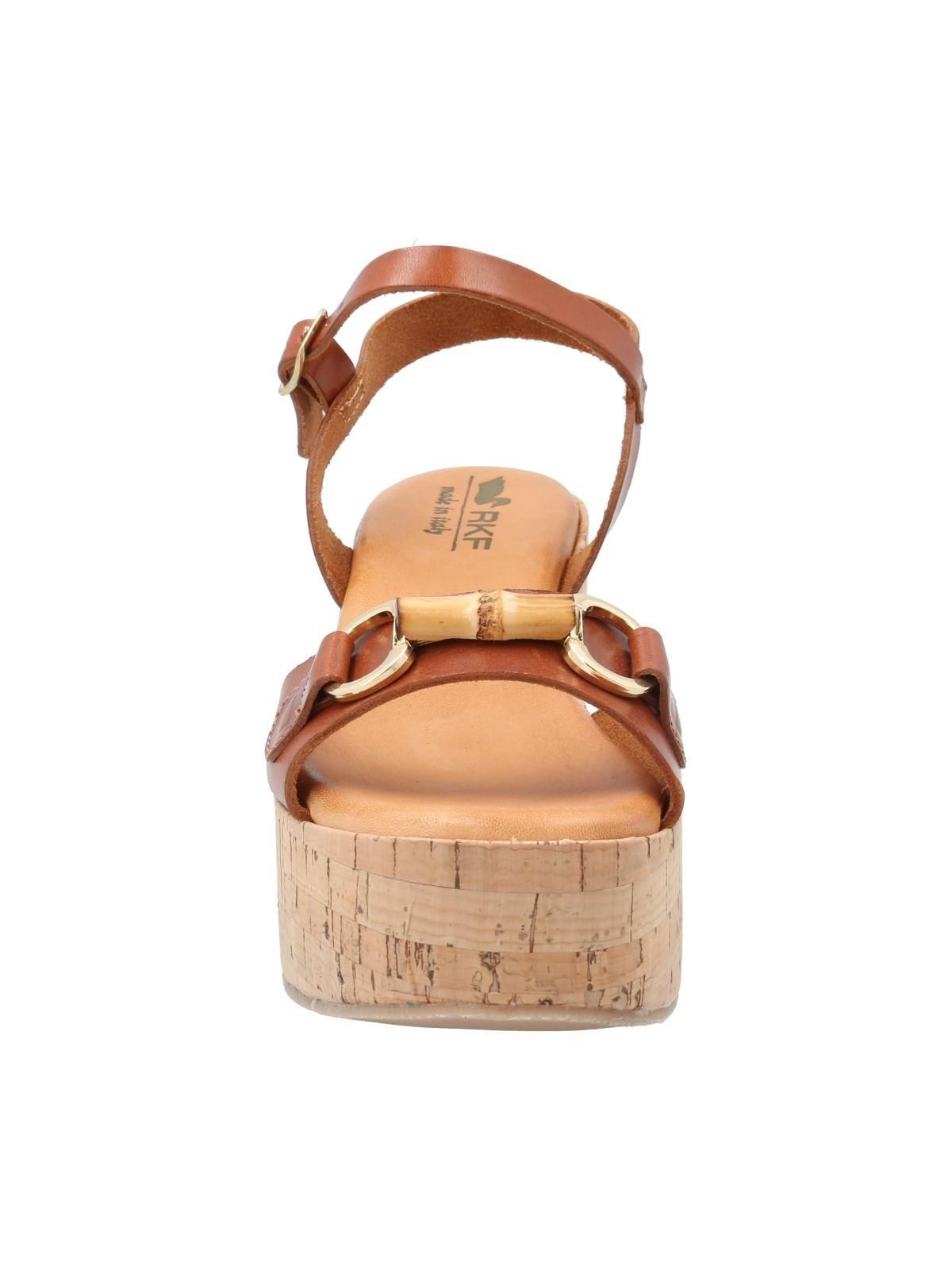 Sandalia Cuero Mujer Joaka Café-3