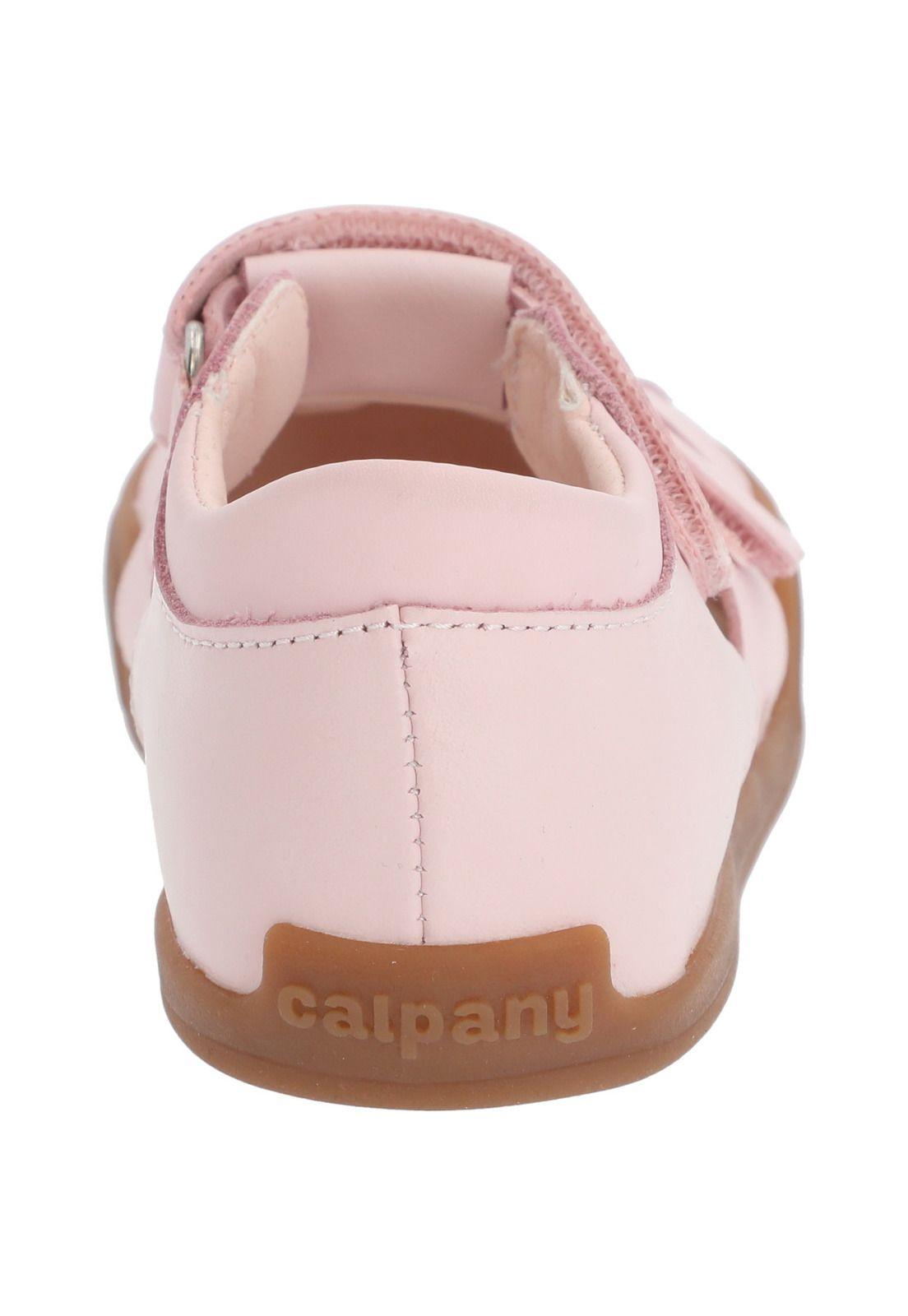 Sandalia Cuero Ergonómica Nina Kentucky Rosado Calpany-8