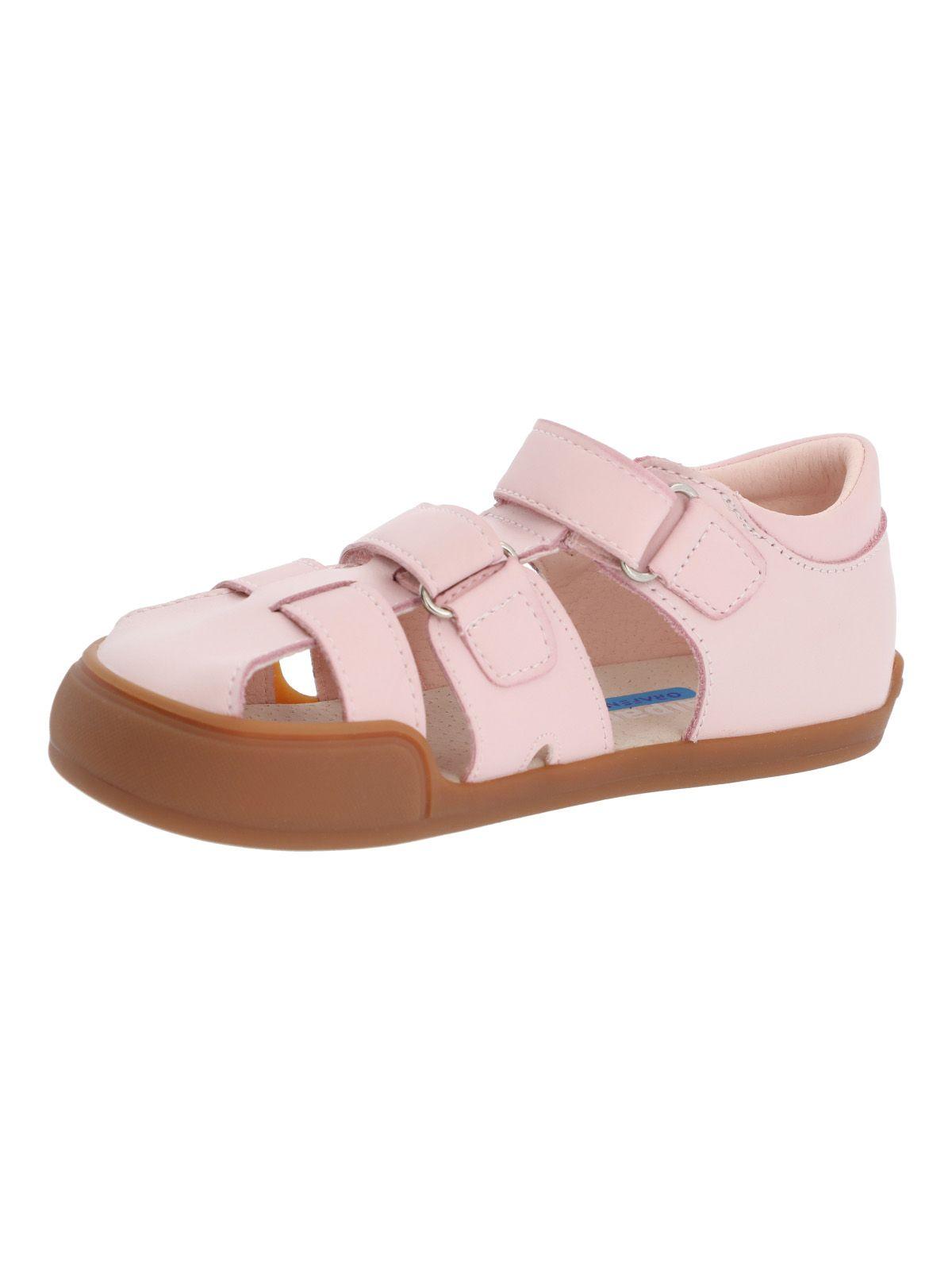 Sandalia Cuero Ergonómica Nina Kentucky Rosado Calpany-6