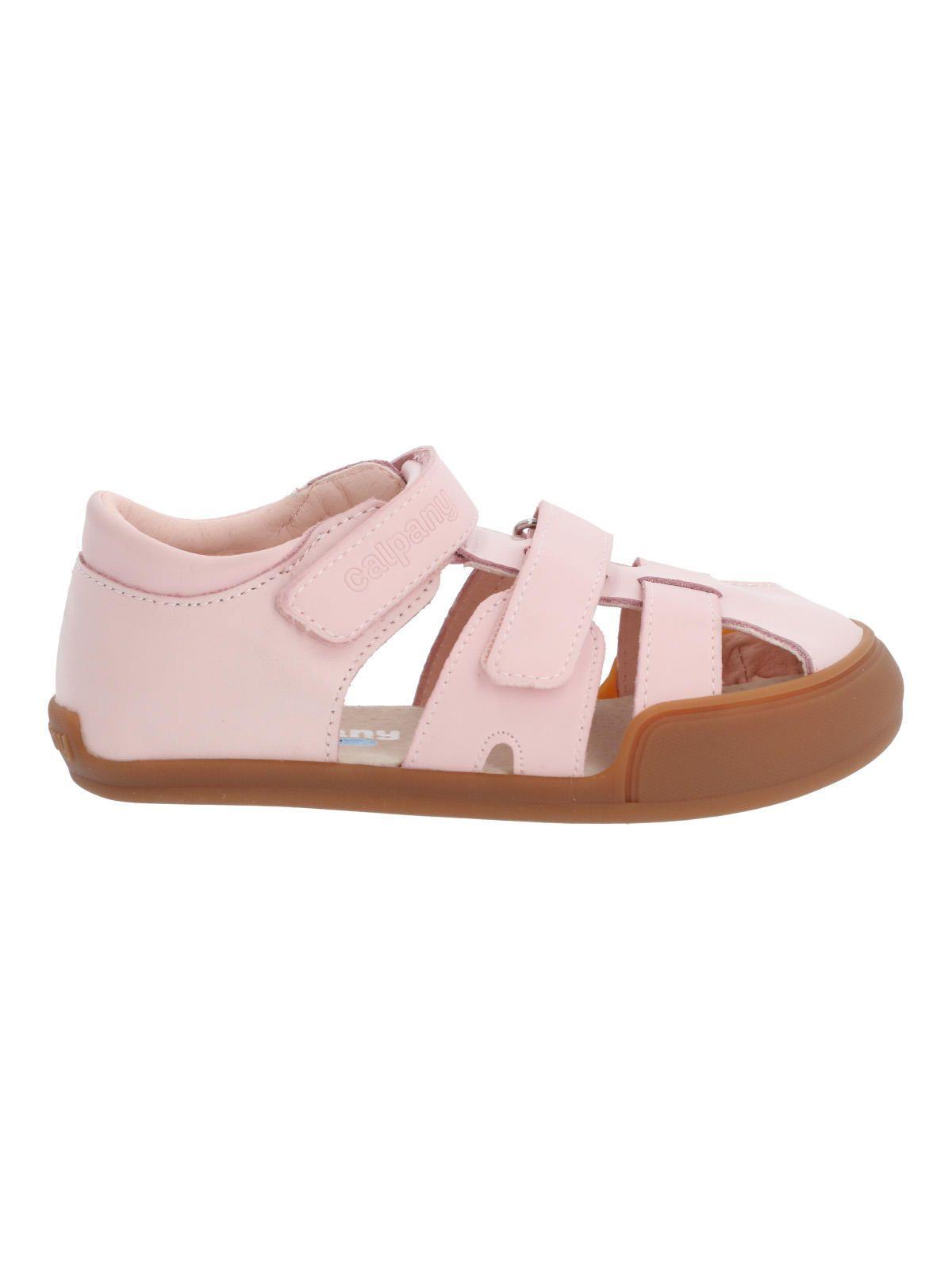 Sandalia Cuero Ergonómica Nina Kentucky Rosado Calpany-4