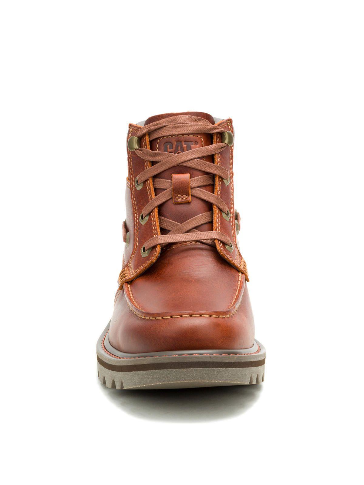 Botín Cuero Hombre Colorado Boat Mid Café-4